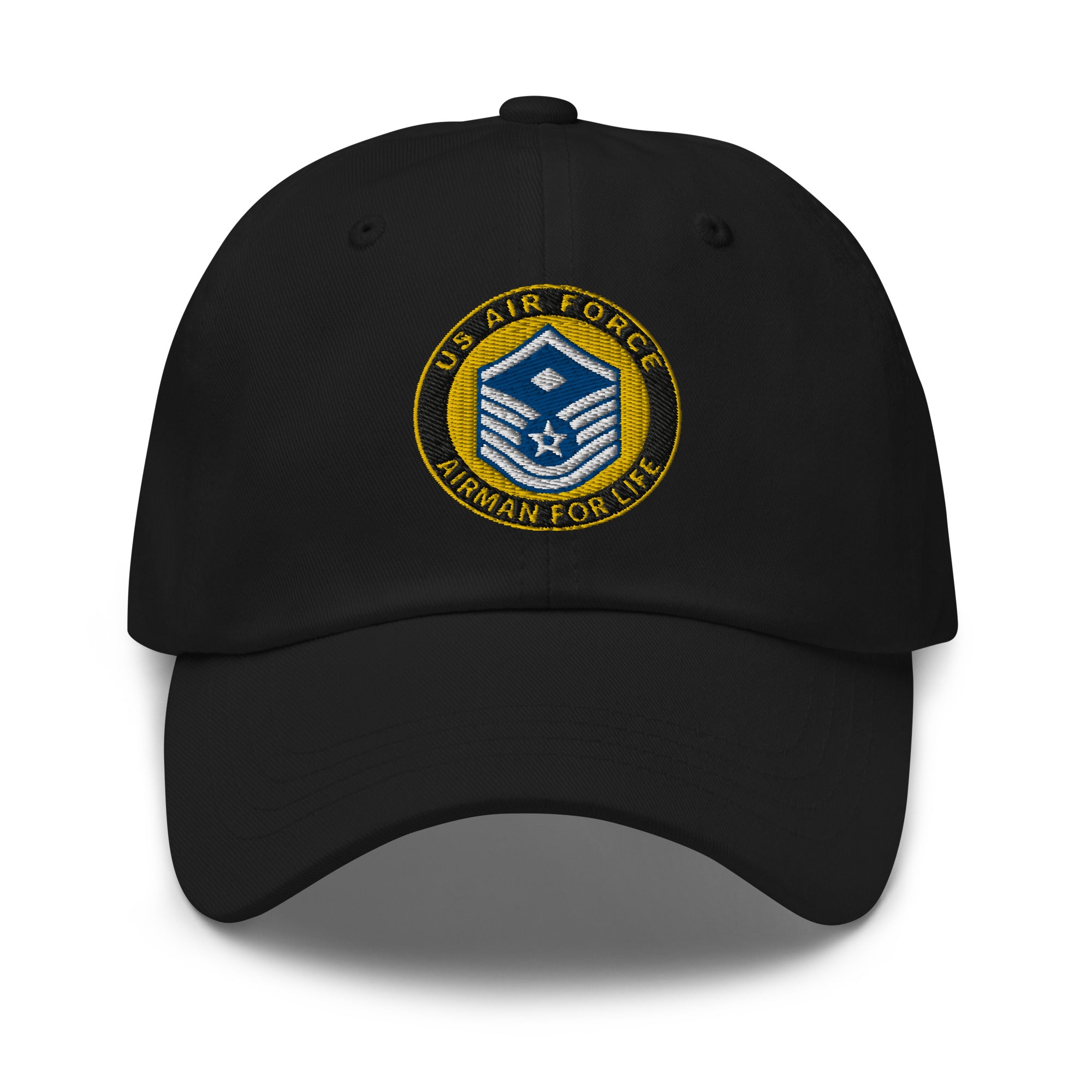 US Air Force E-7 First sergeant Airman For Life Embroidered Dad Hat