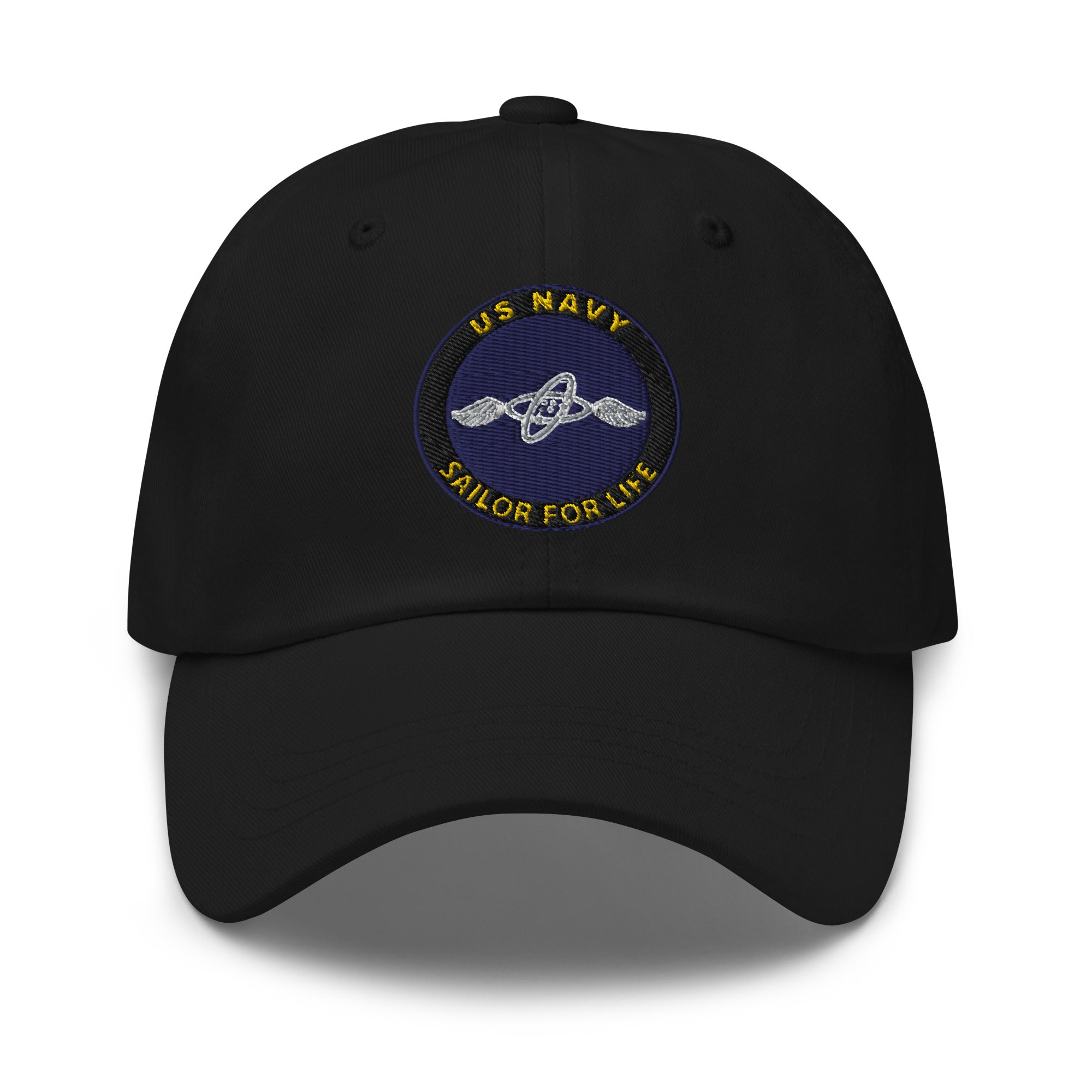 US Navy Aviation Electronics Technician Navy AT Sailor For Life Embroidered Dad Hat