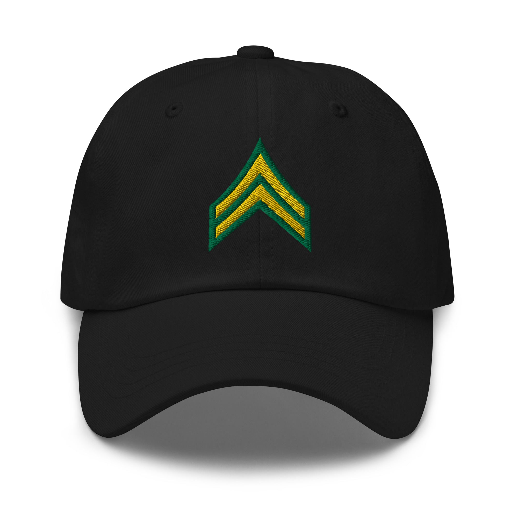 US Army E-4 Corporal E4 CPL Insignia Embroidered Dad Hat