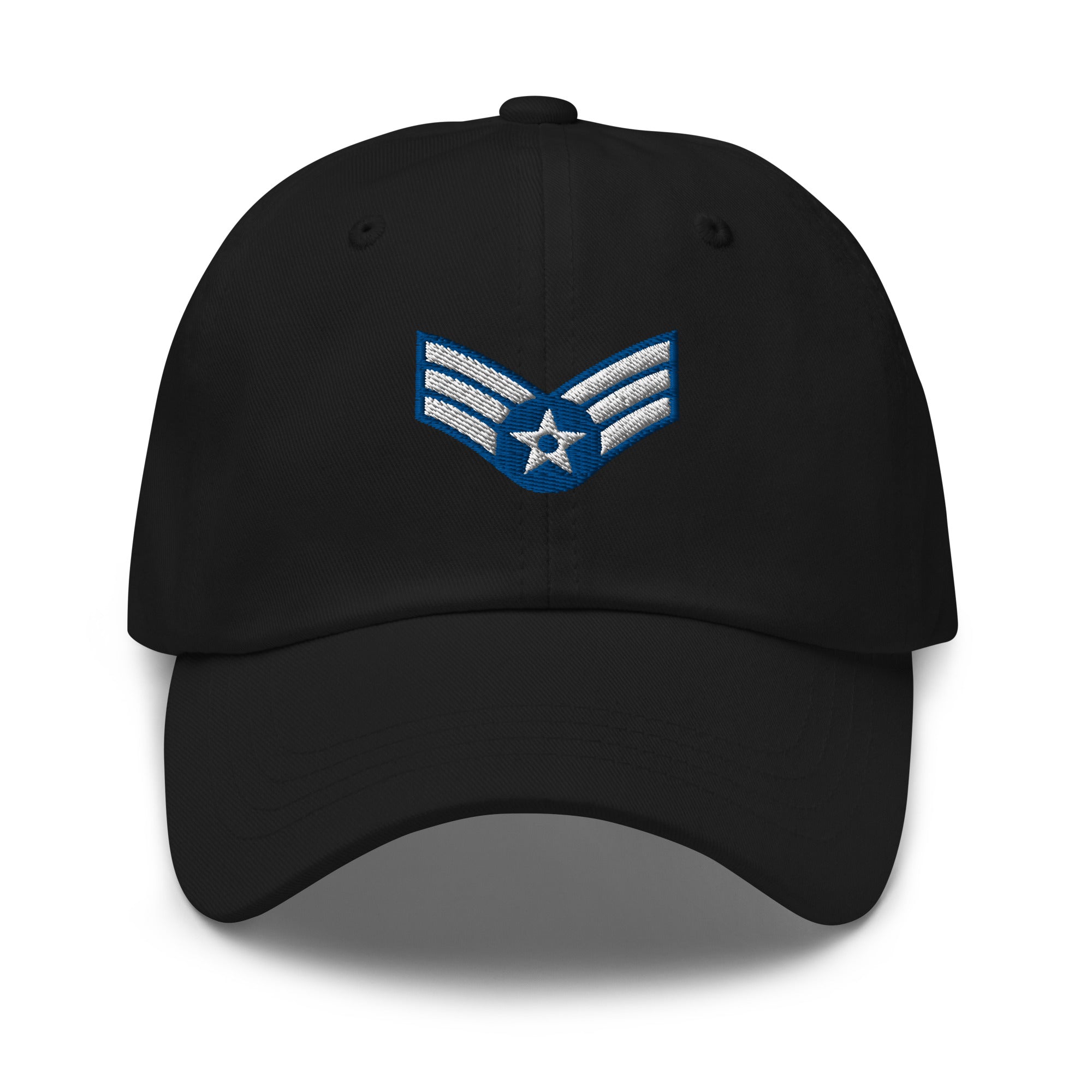 US Air Force E-4 Senior Airman SrA Insignia Embroidered Dad Hat