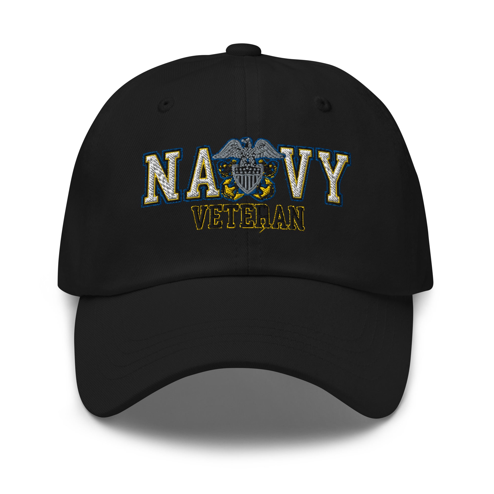 US Navy Officer Cap Device Veteran Embroidered Dad Hat