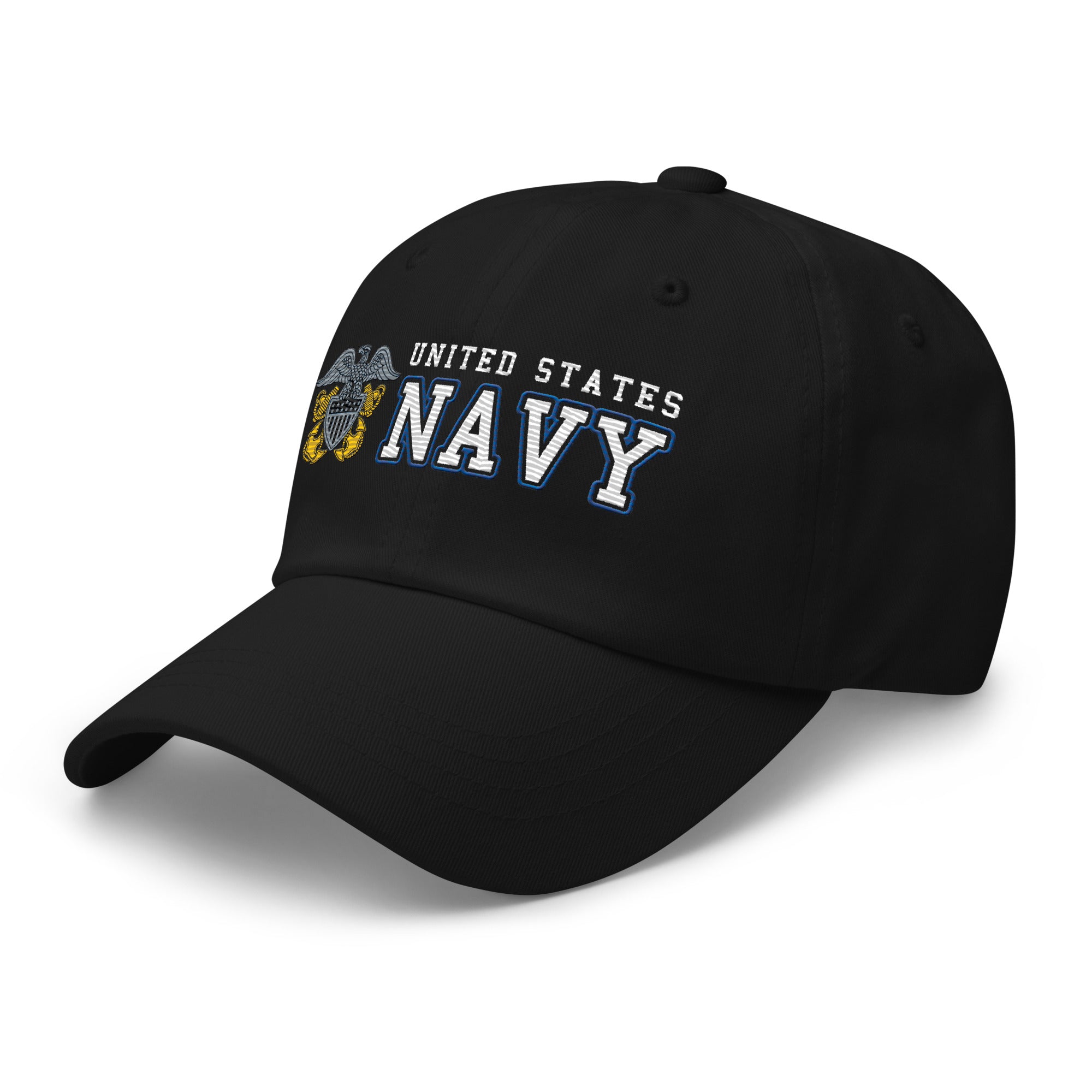 US Navy Officer Cap Device Ranks/Insignia Embroidered Dad Hat