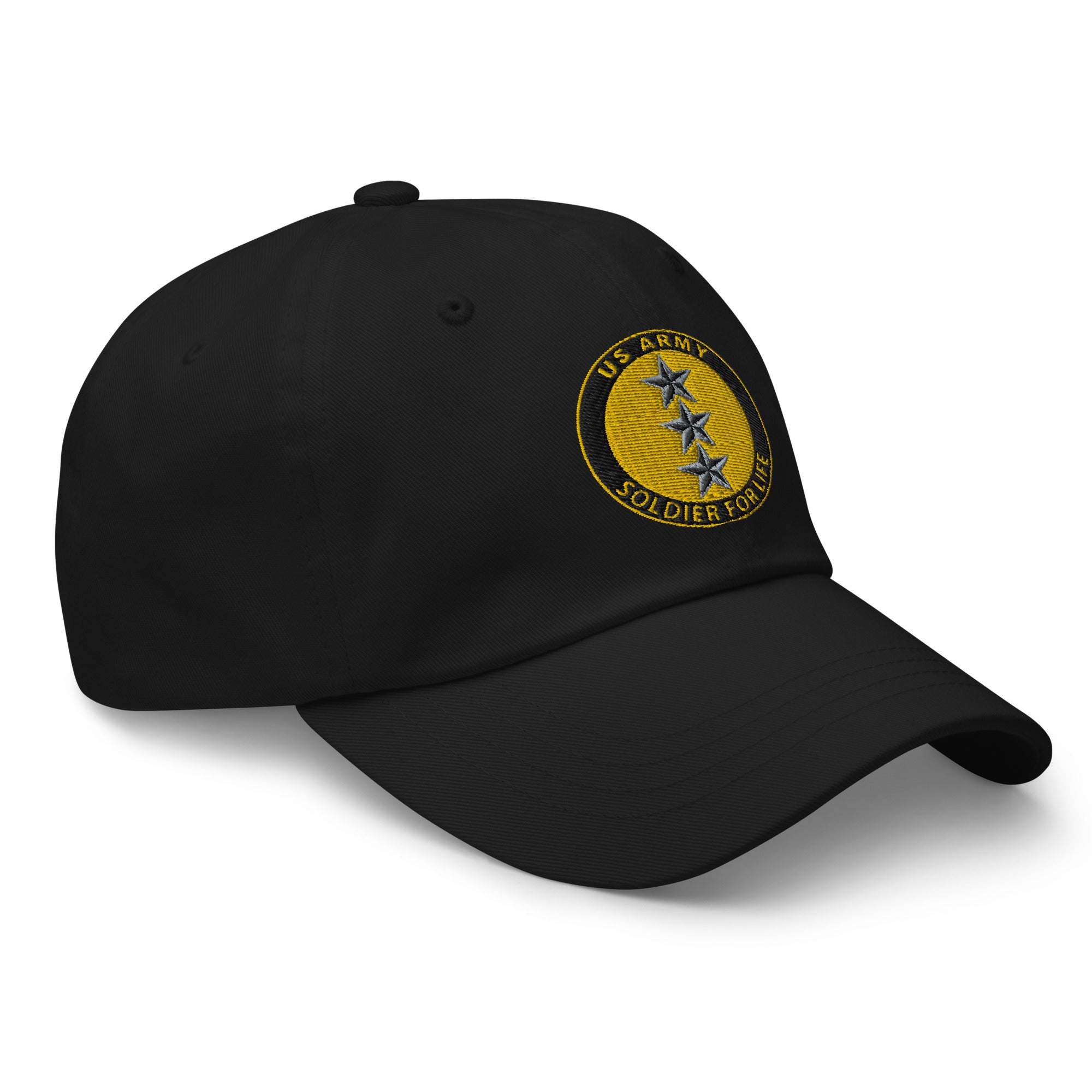 US Army O-9 Lieutenant General O9 LTG General Officer  Soldier For Life Embroidered Dad Hat