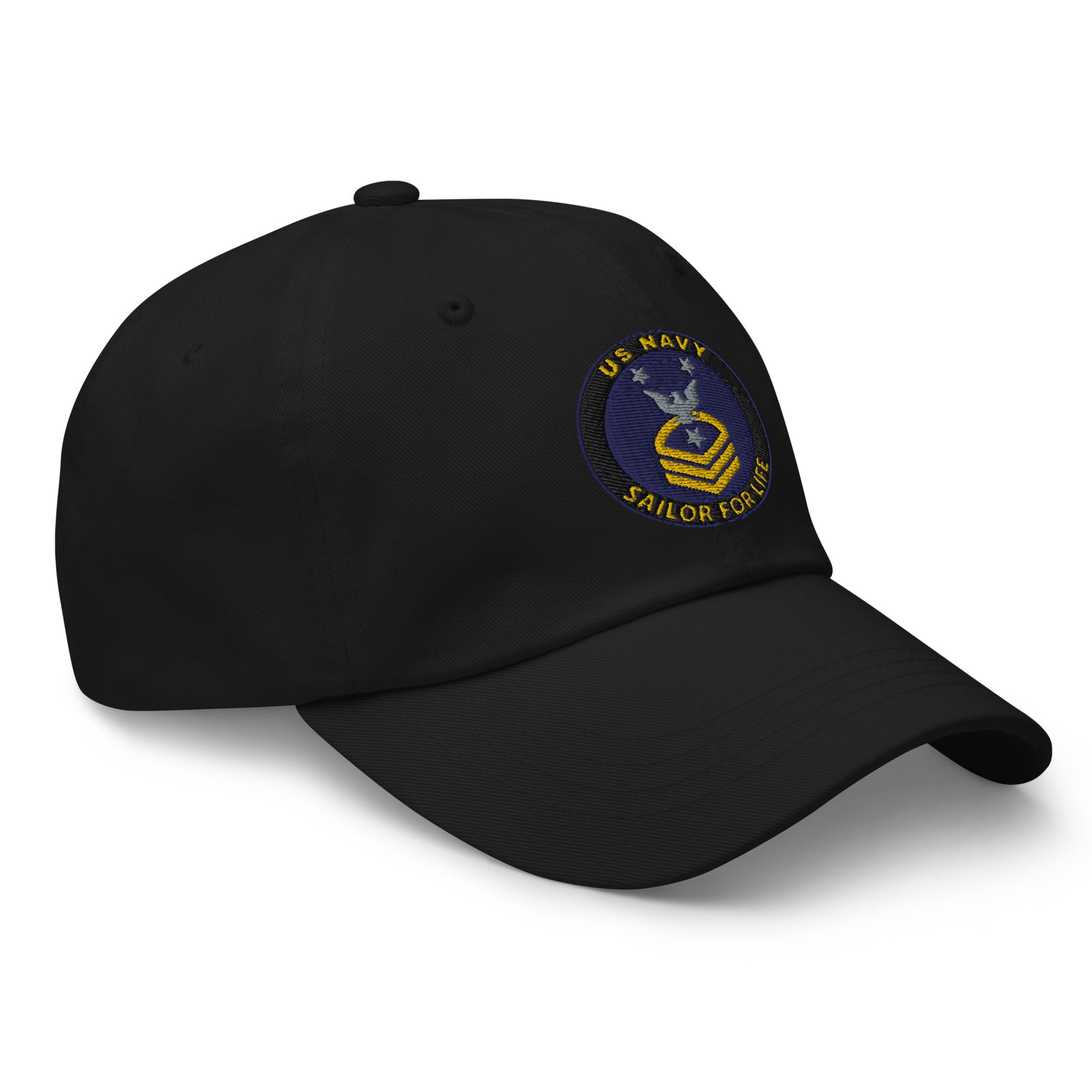 US Navy E-9 CMDCM Sailor For Life Embroidered Dad Hat