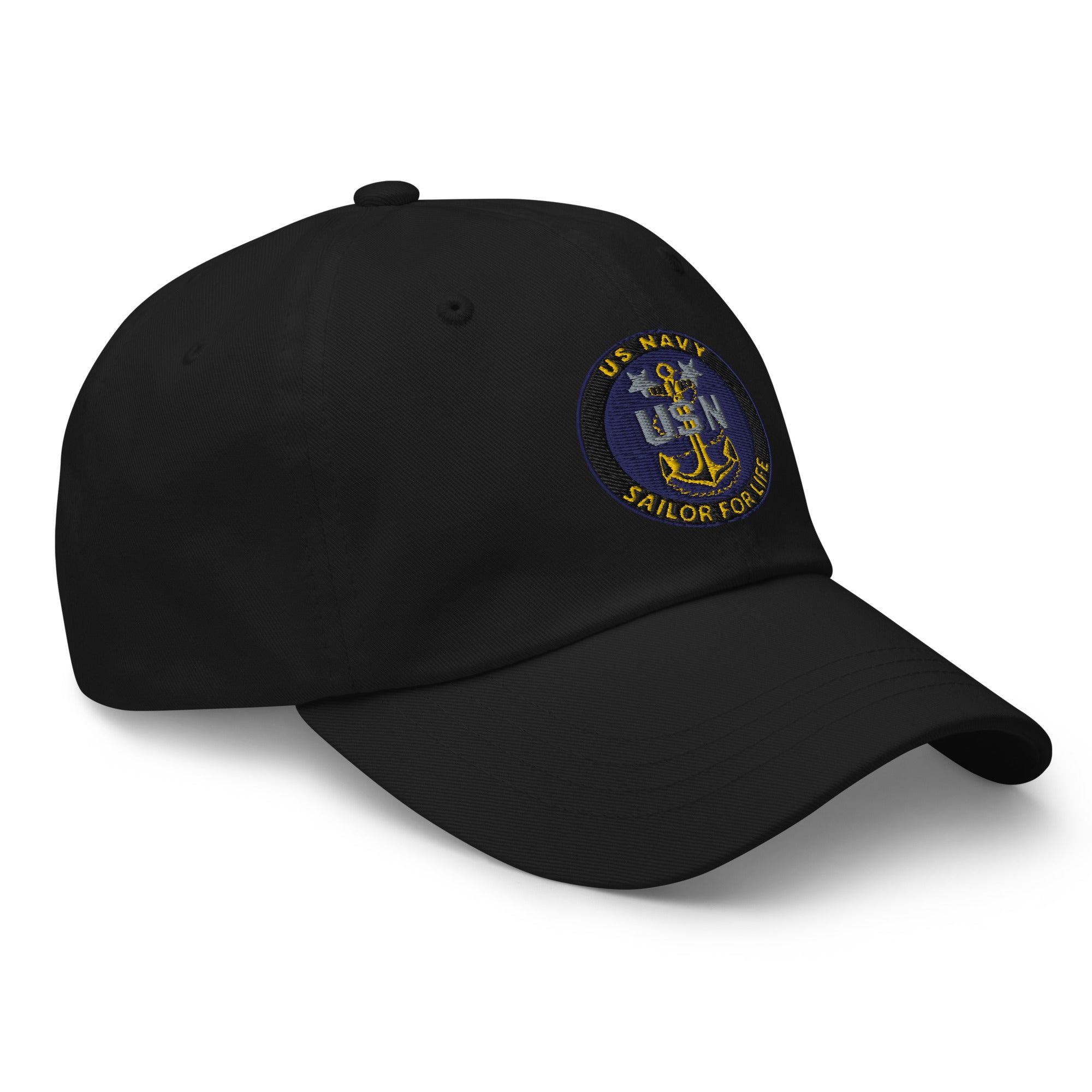 US Navy E-9 MCPO Sailor For Life Embroidered Dad Hat