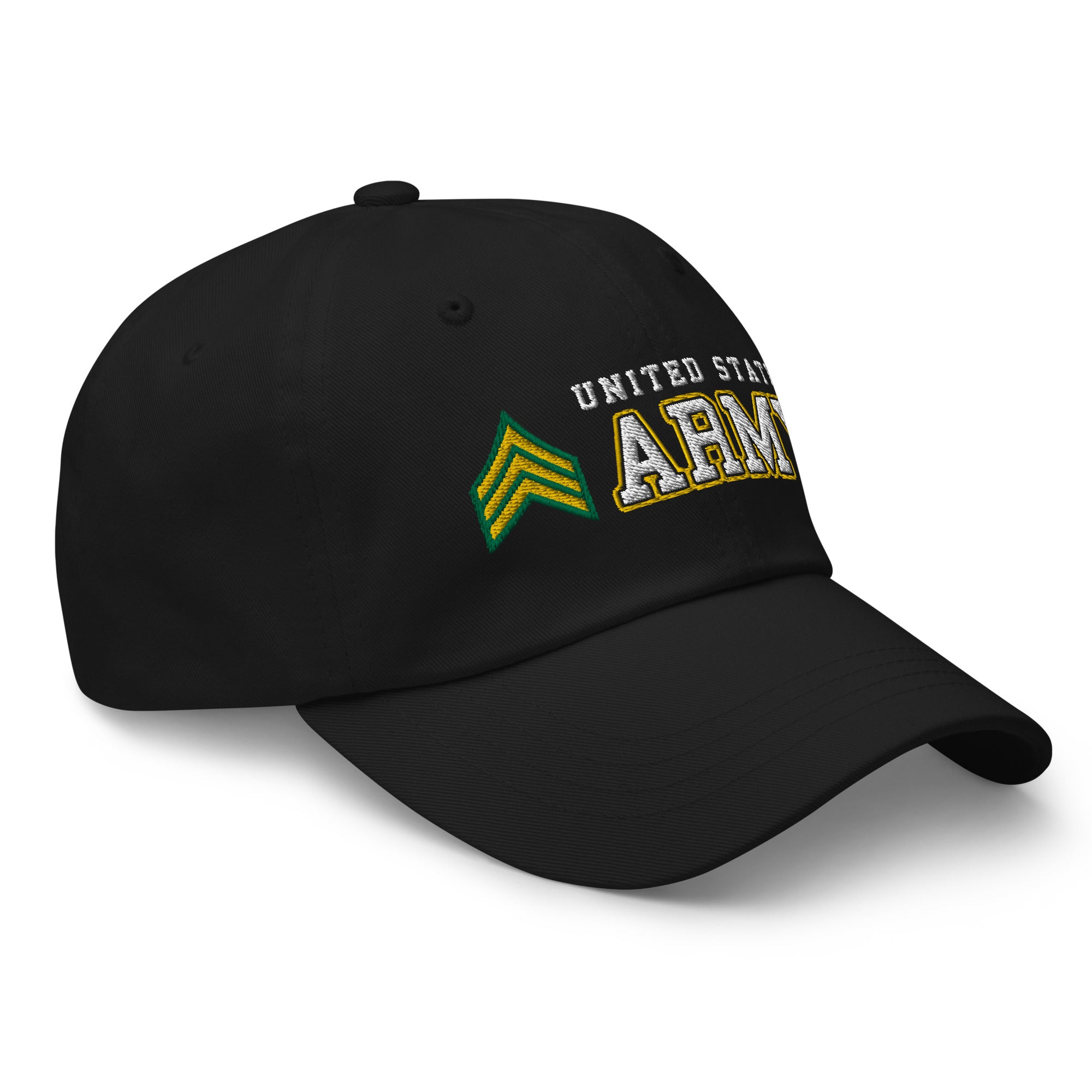 US Army E-5 Sergeant E5 SGT Ranks/Insignia Embroidered Dad Hat