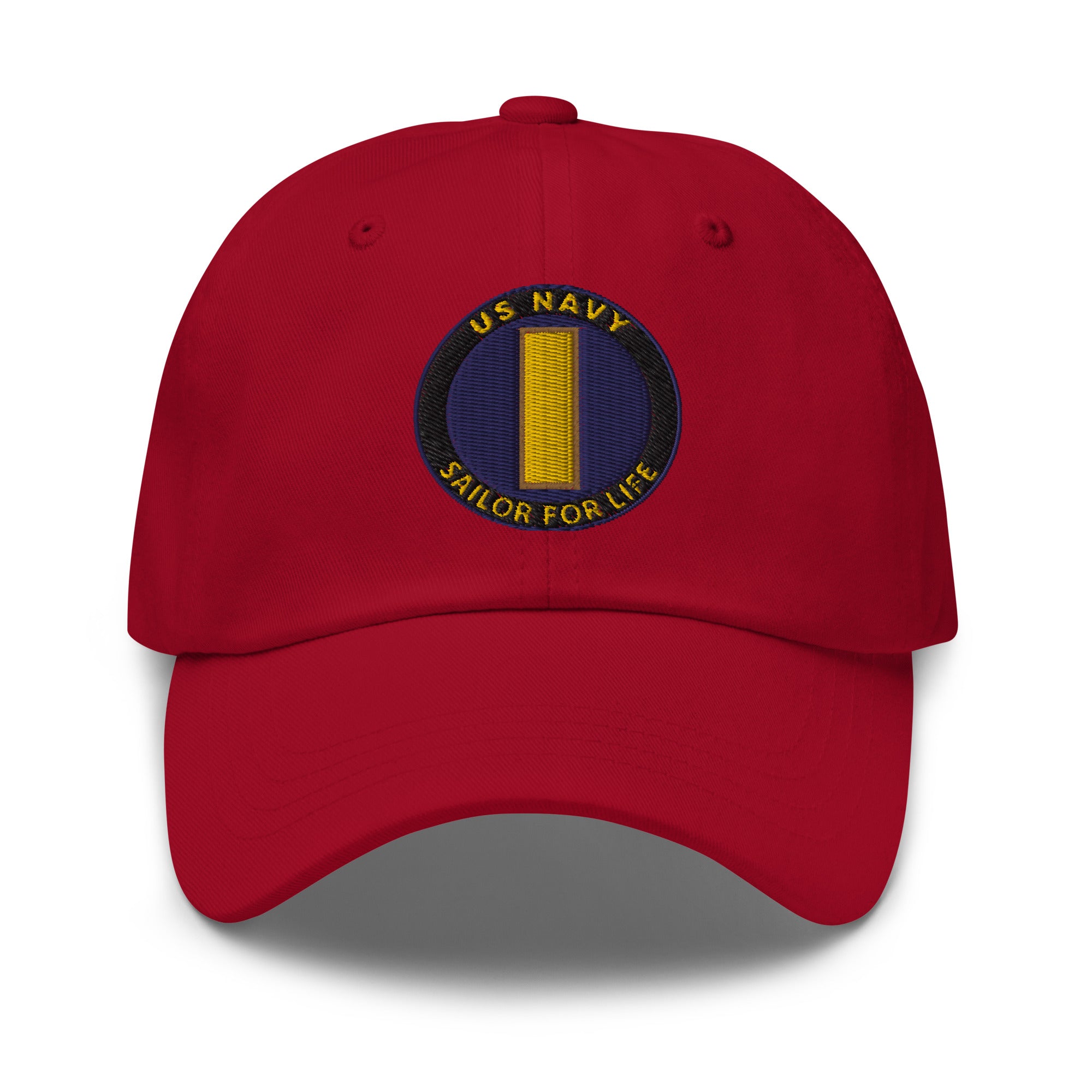 US Navy O-1 Ensign O1 ENS Junior Officer  Sailor For Life Embroidered Dad Hat