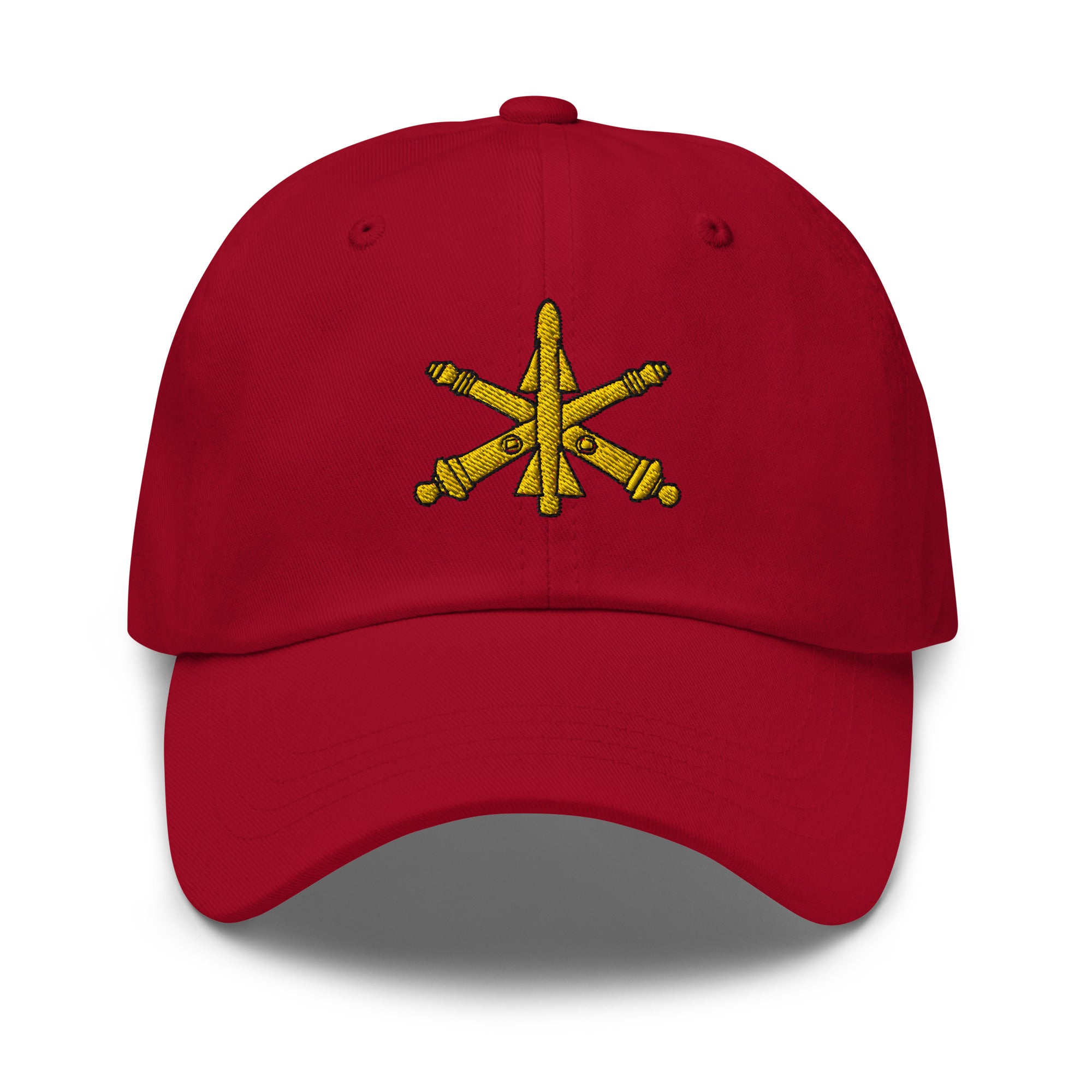 US Army Air Defense Artillery Insignia Embroidered Dad Hat