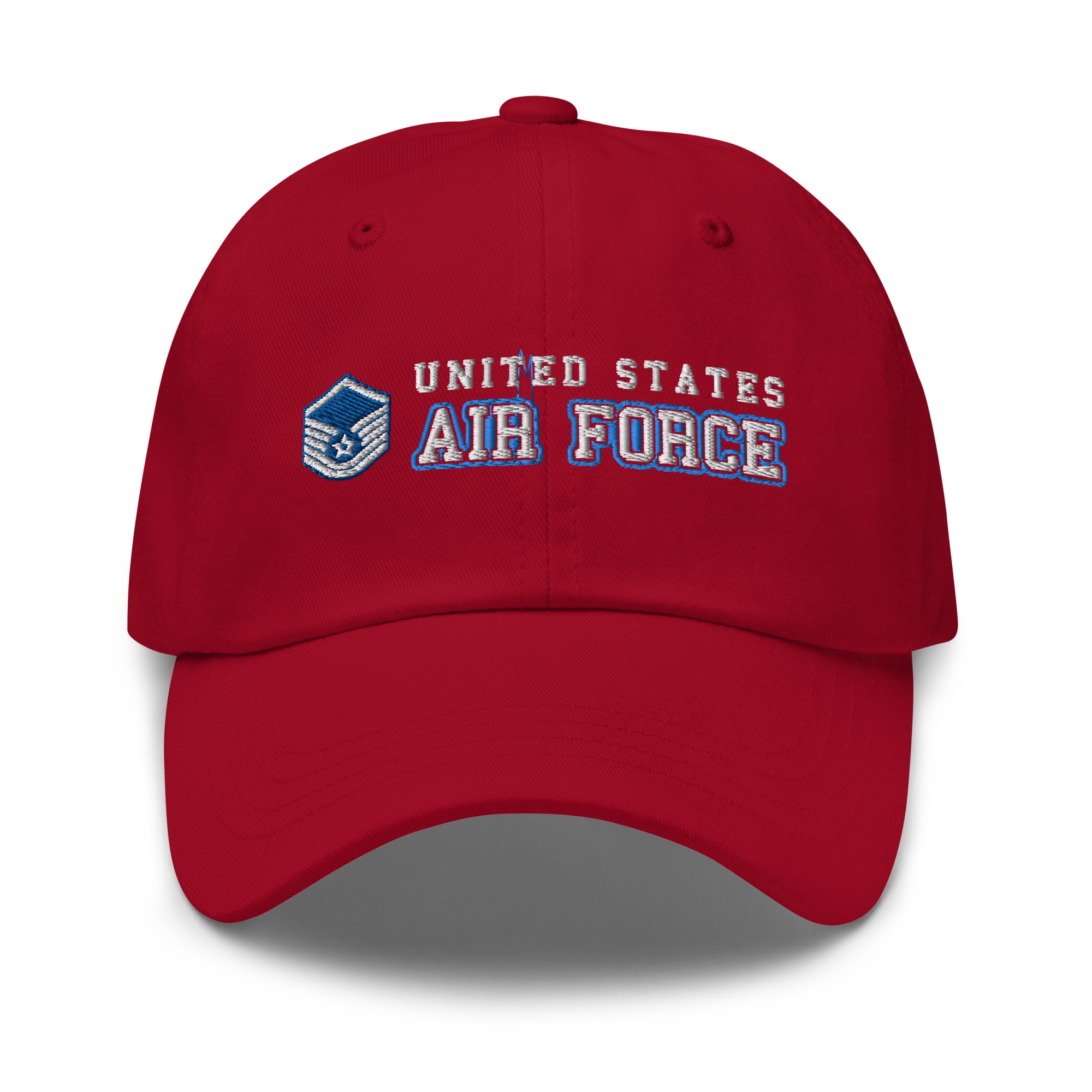 US Air Force E-7 Master Sergeant MSgt Ranks/Insignia Embroidered Dad Hat