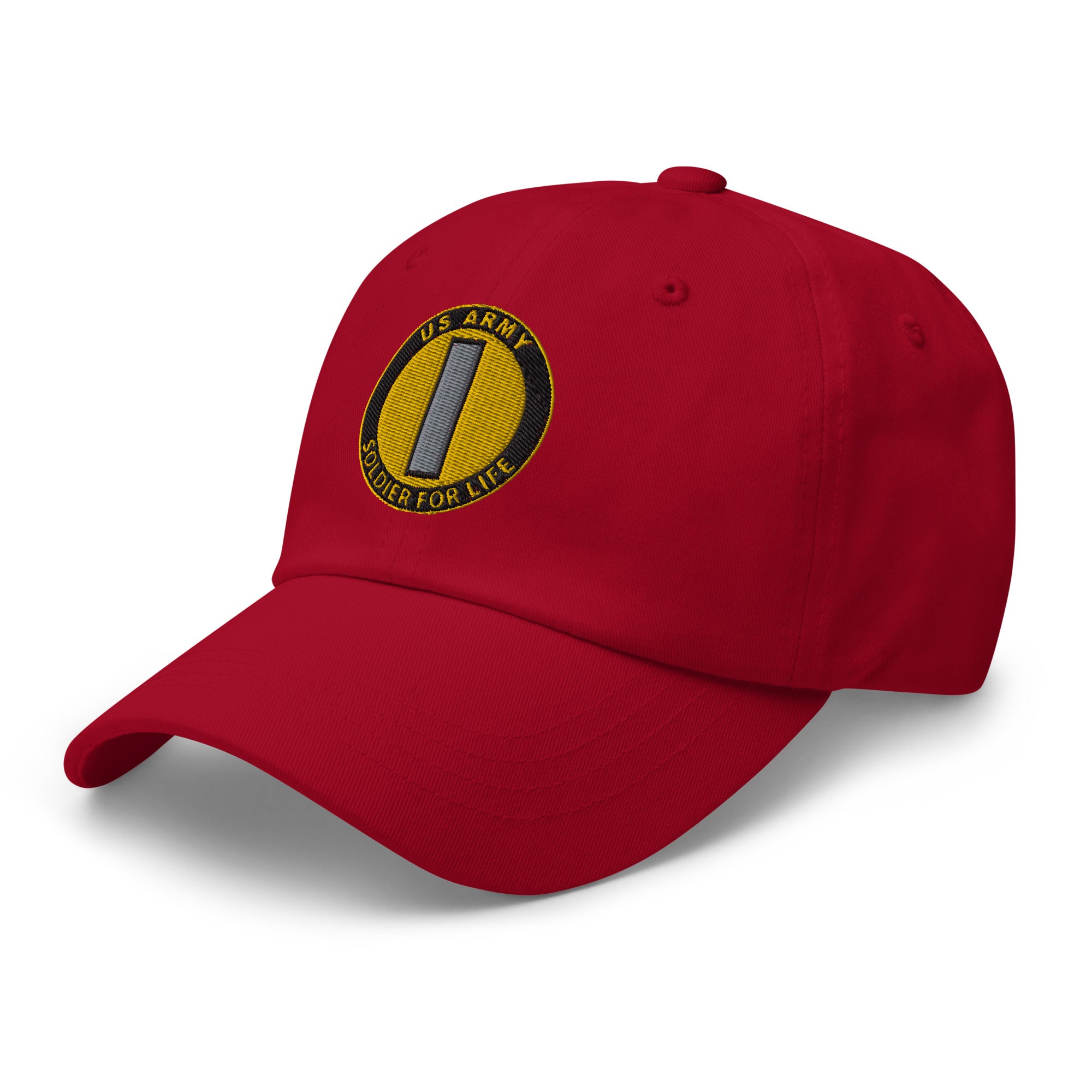 US Army O-2 First Lieutenant O2 1LT Commissioned Officer  Soldier For Life Embroidered Dad Hat