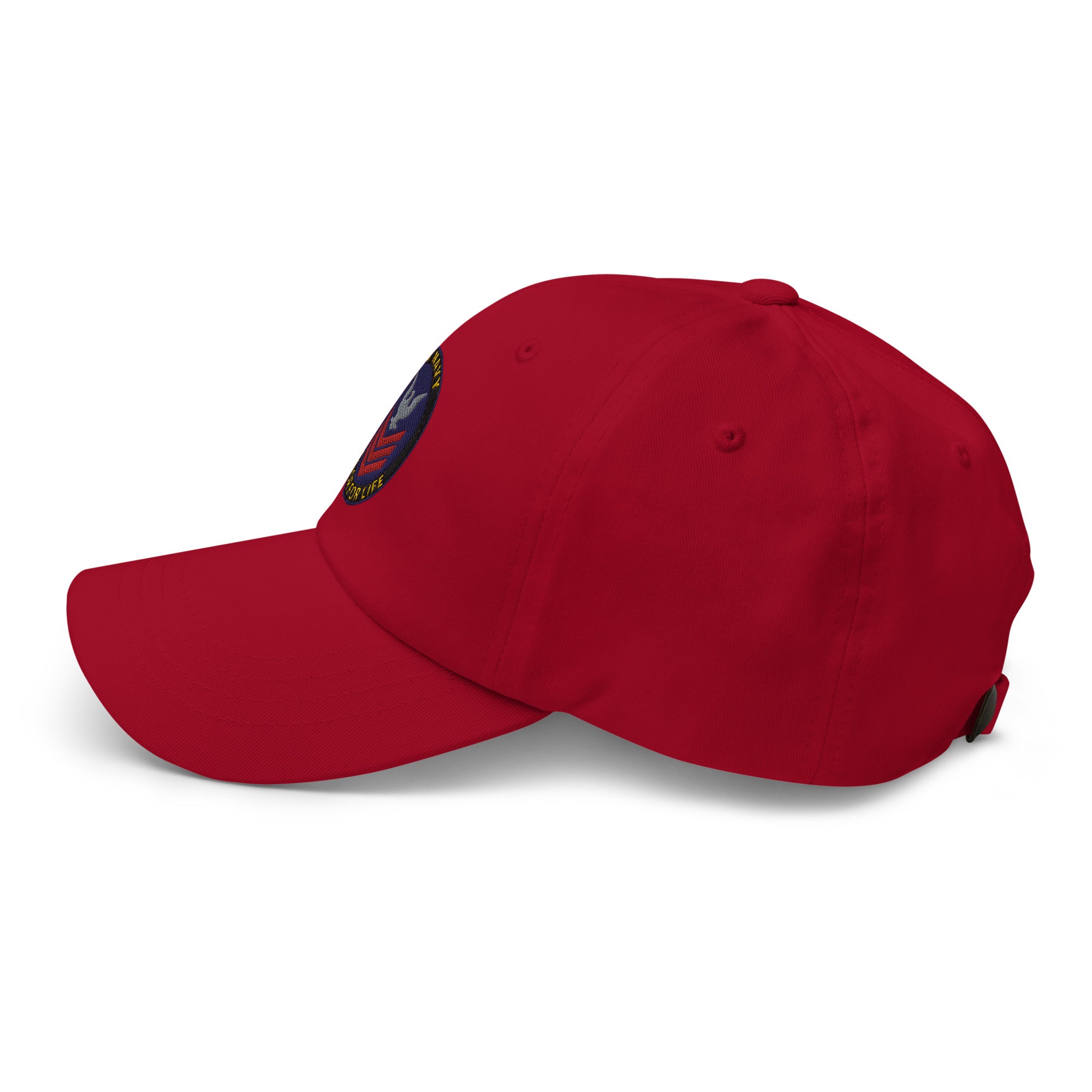 US Navy E-6 Red Stripe Sailor For Life Embroidered Dad Hat