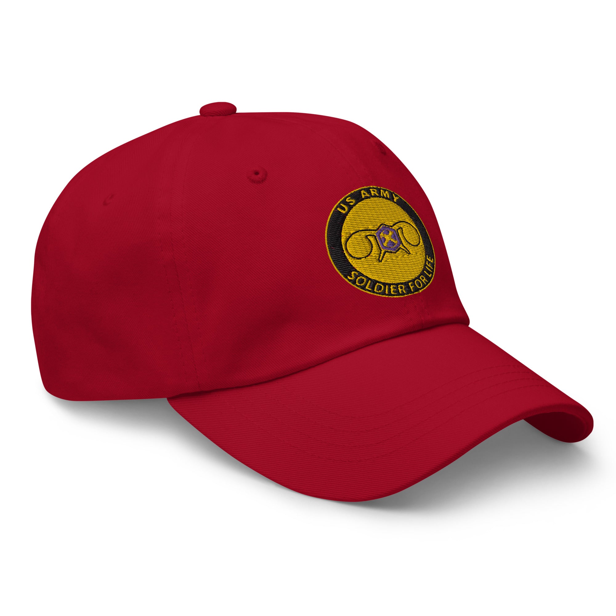 US Army Chemical Corps Soldier For Life Embroidered Dad Hat