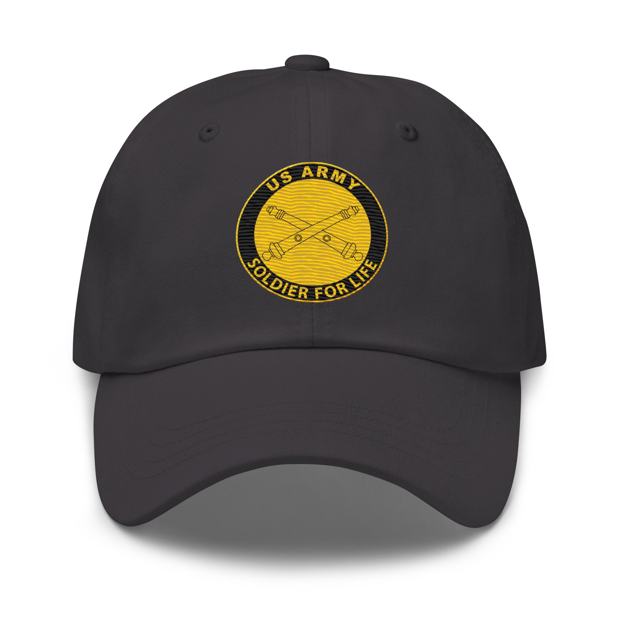 US Army Field Artillery Soldier For Life Embroidered Dad Hat