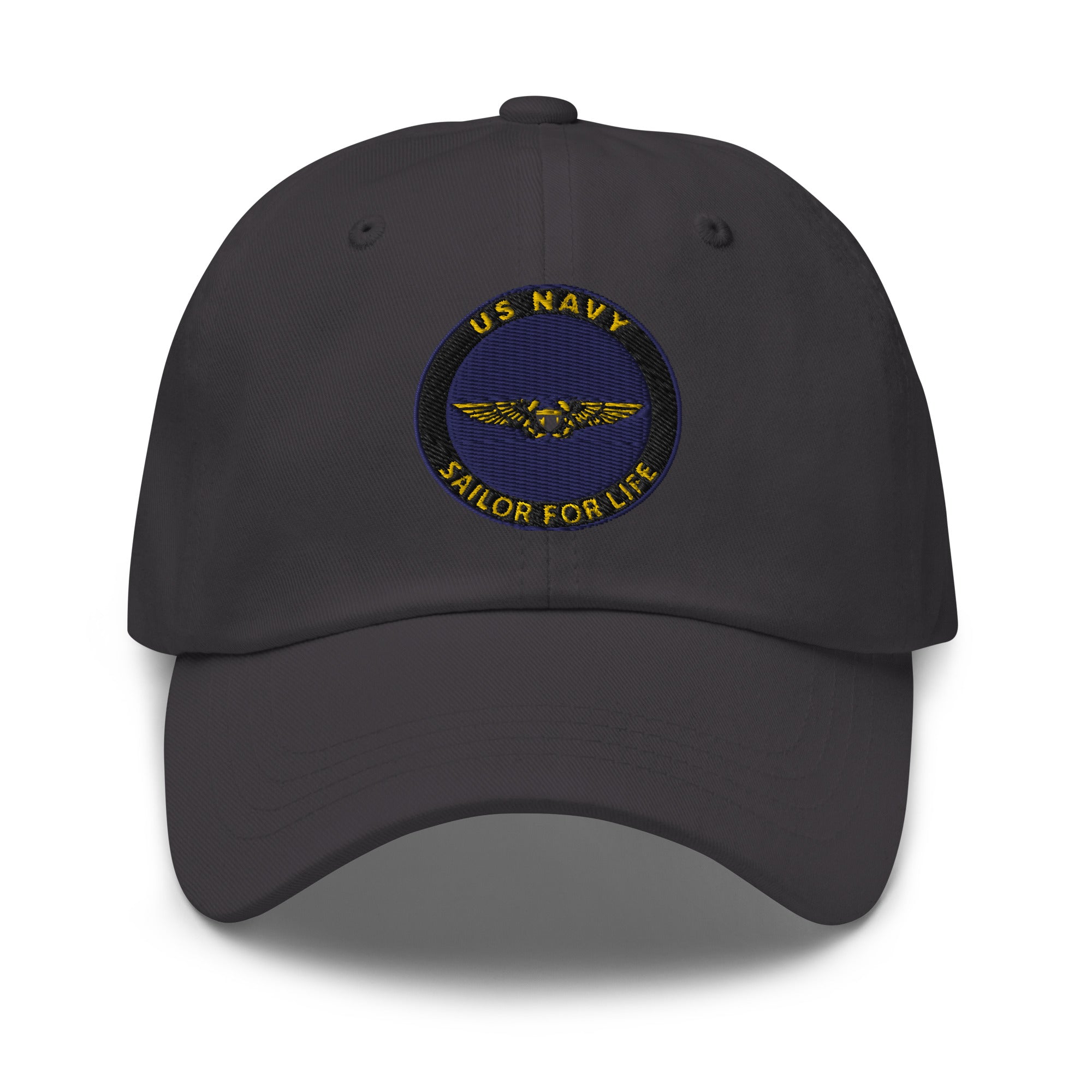 US Navy Naval Flight Officer Sailor For Life Embroidered Dad Hat