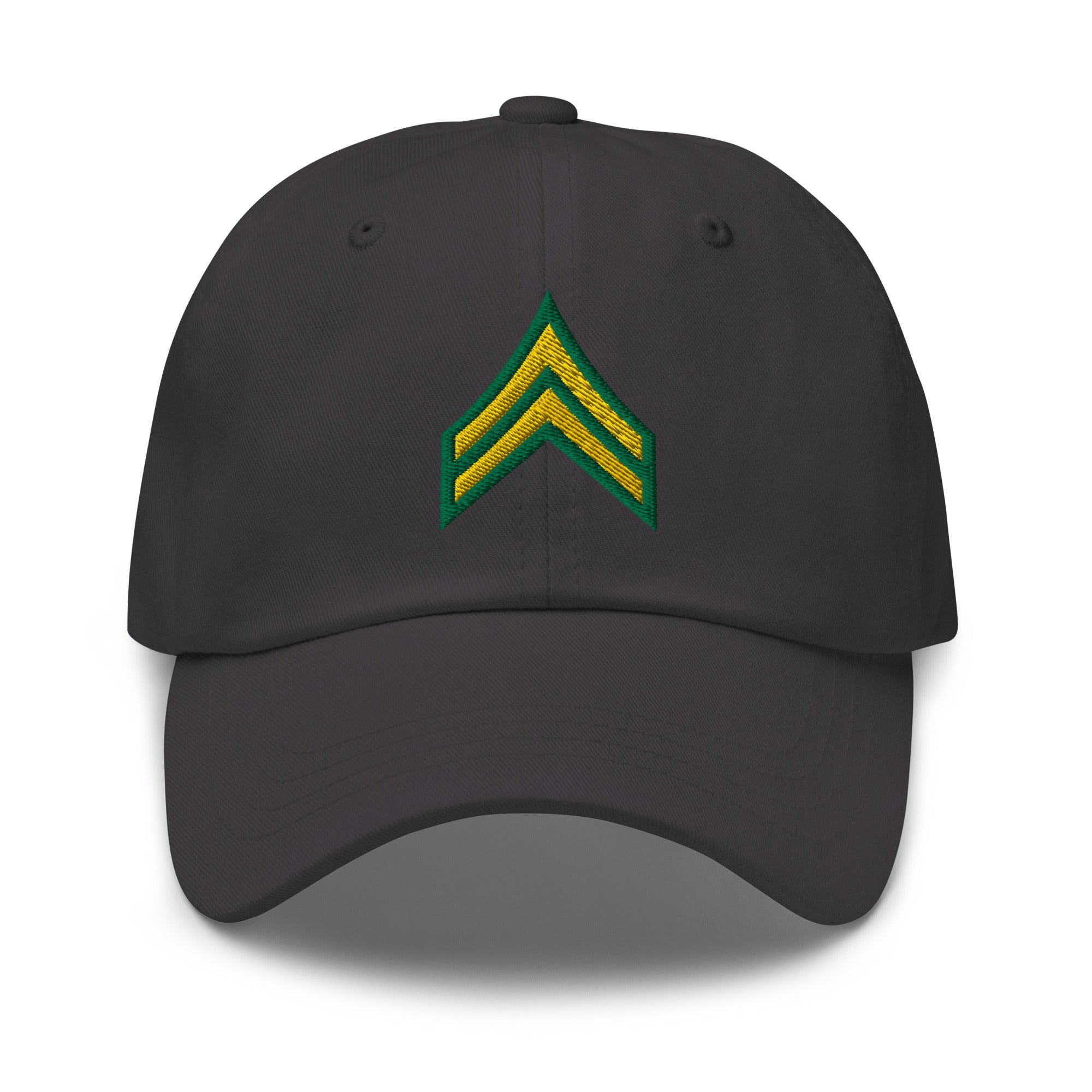 US Army E-4 Corporal E4 CPL Insignia Embroidered Dad Hat