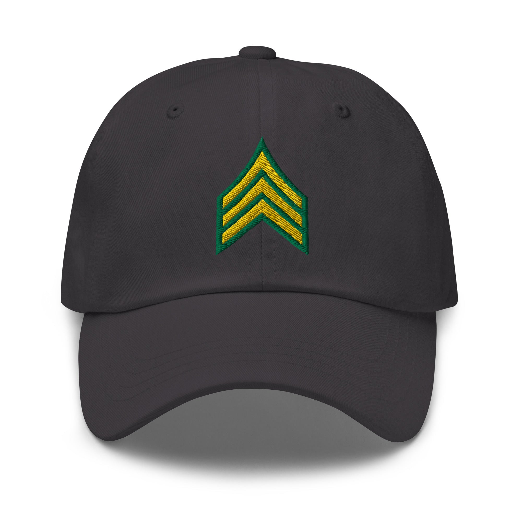 US Army E-5 Sergeant E5 SGT Insignia Embroidered Dad Hat