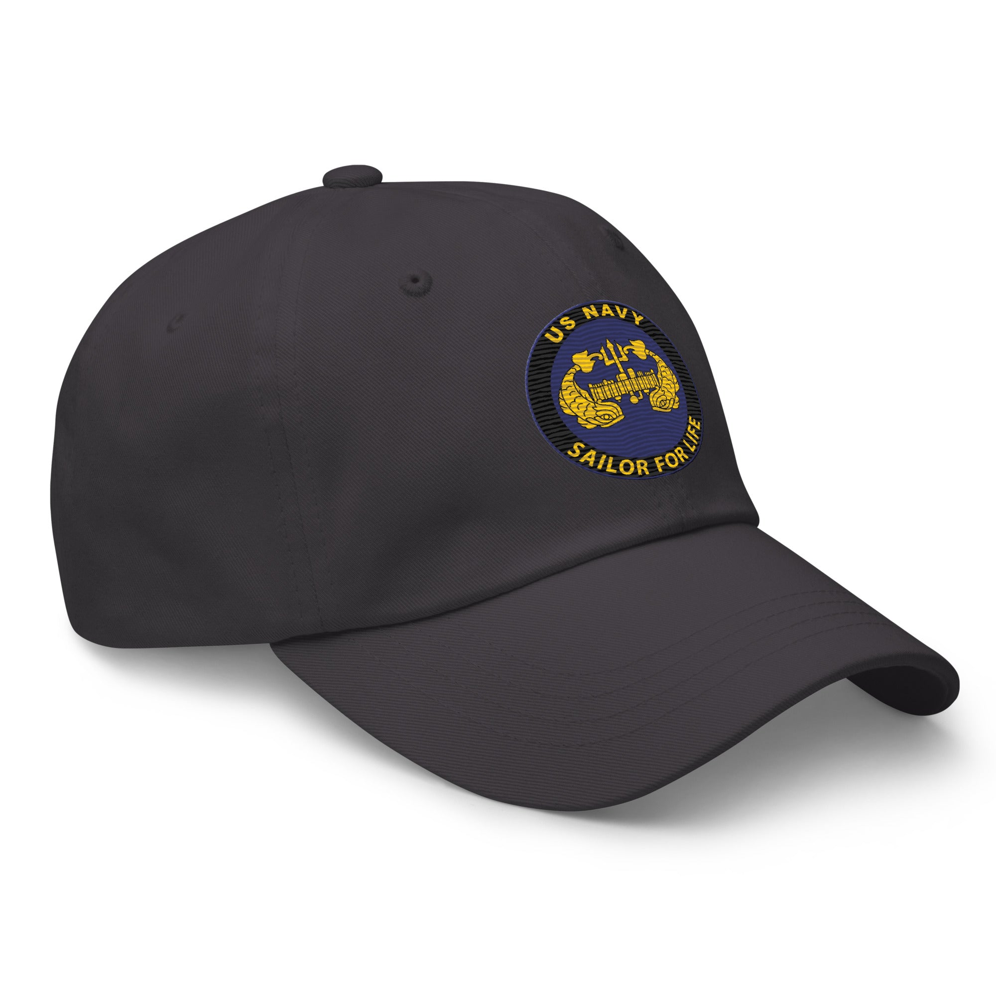 US Navy Deep Submergence Officer Sailor For Life Embroidered Dad Hat