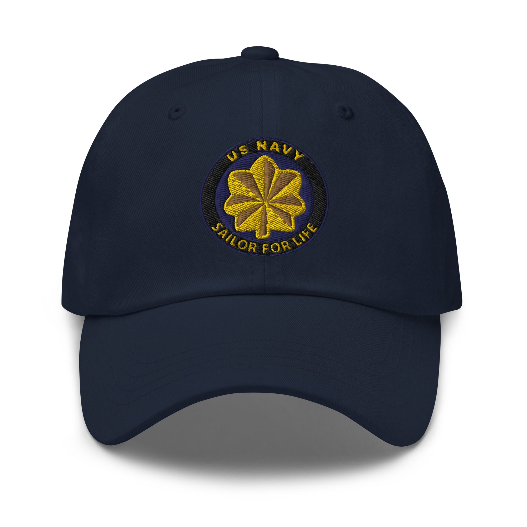 US Navy O-4 Lieutenant Commander O4 LCDR Junior Officer  Sailor For Life Embroidered Dad Hat