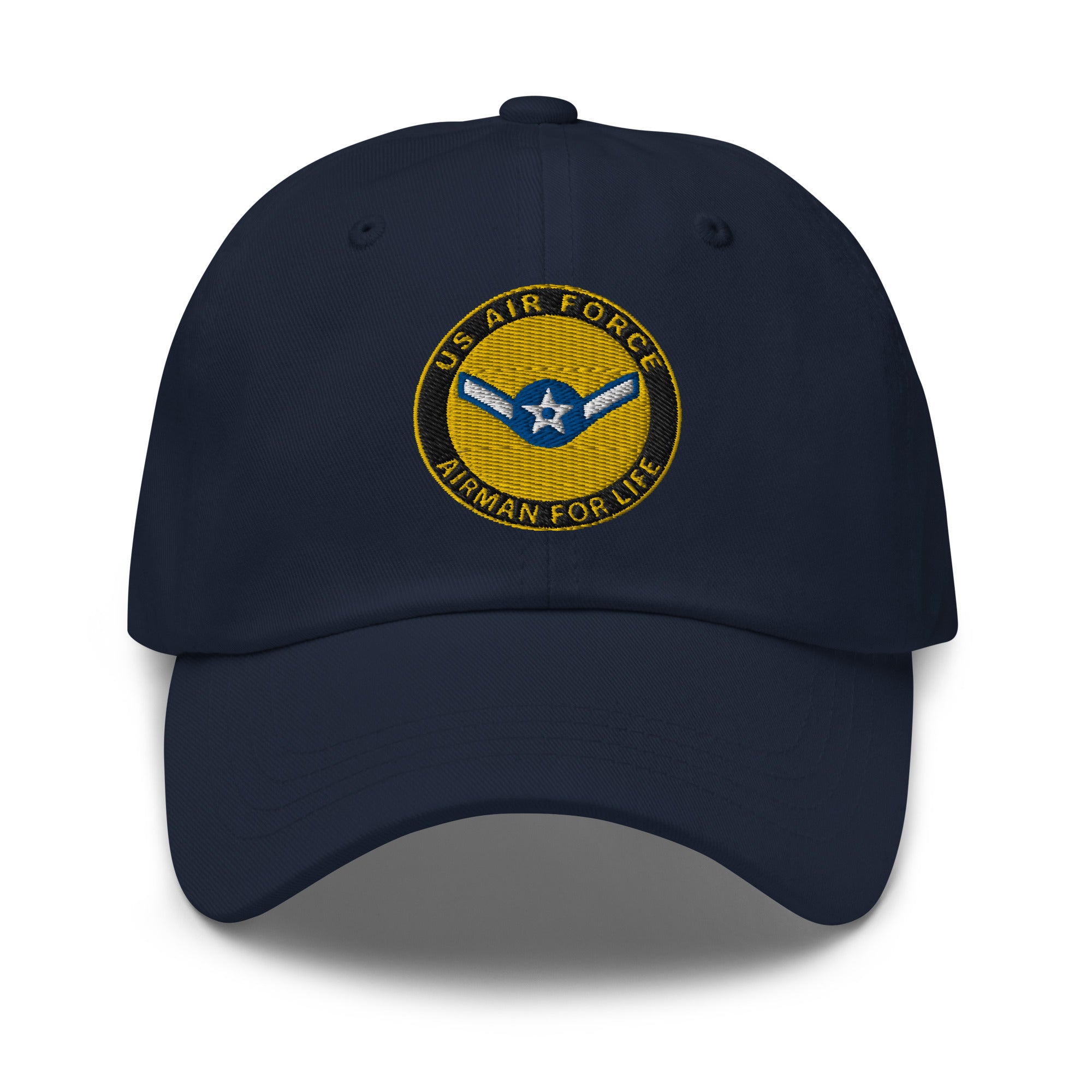 US Air Force E-2 Airman Amn Airman For Life Embroidered Dad Hat