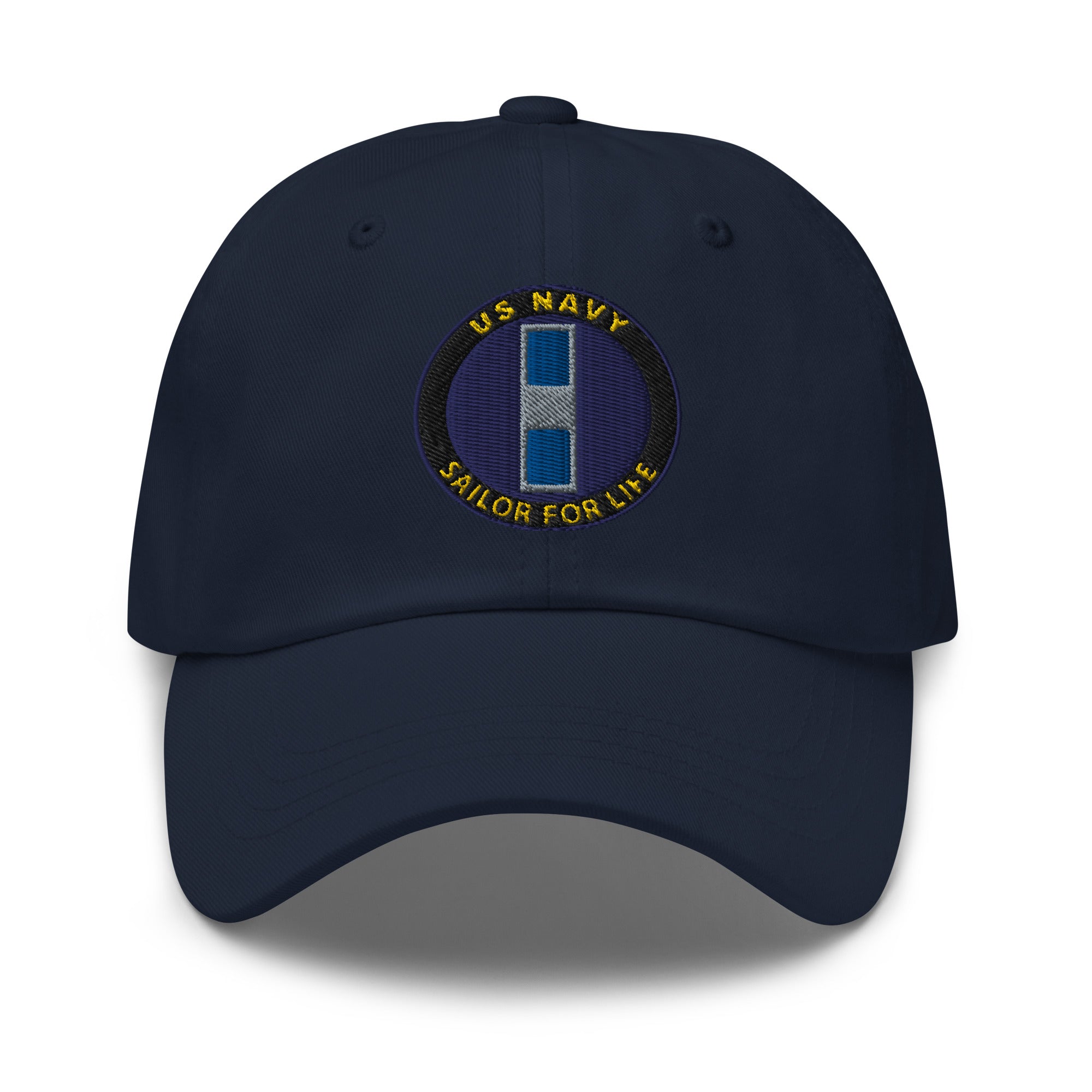 US Navy W-3 Chief Warrant Officer 3 W3 CW3 Sailor For Life Embroidered Dad Hat