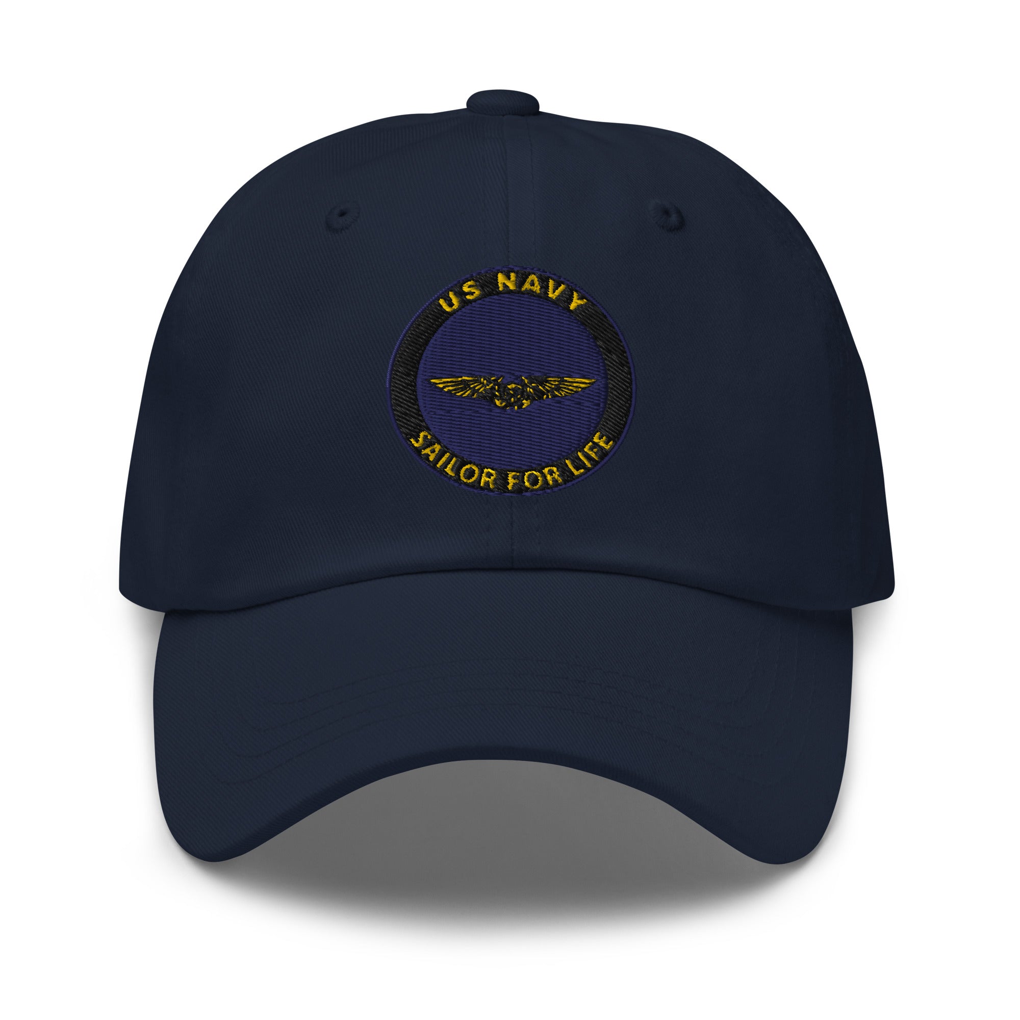 US Navy Naval Astronaut Flight Officer Sailor For Life Embroidered Dad Hat