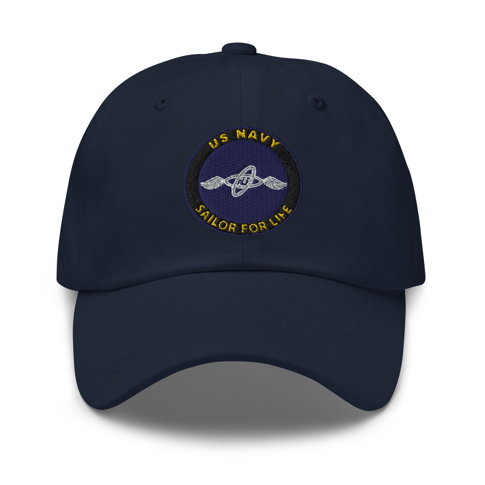 US Navy Aviation Electronics Technician Navy AT Sailor For Life Embroidered Dad Hat