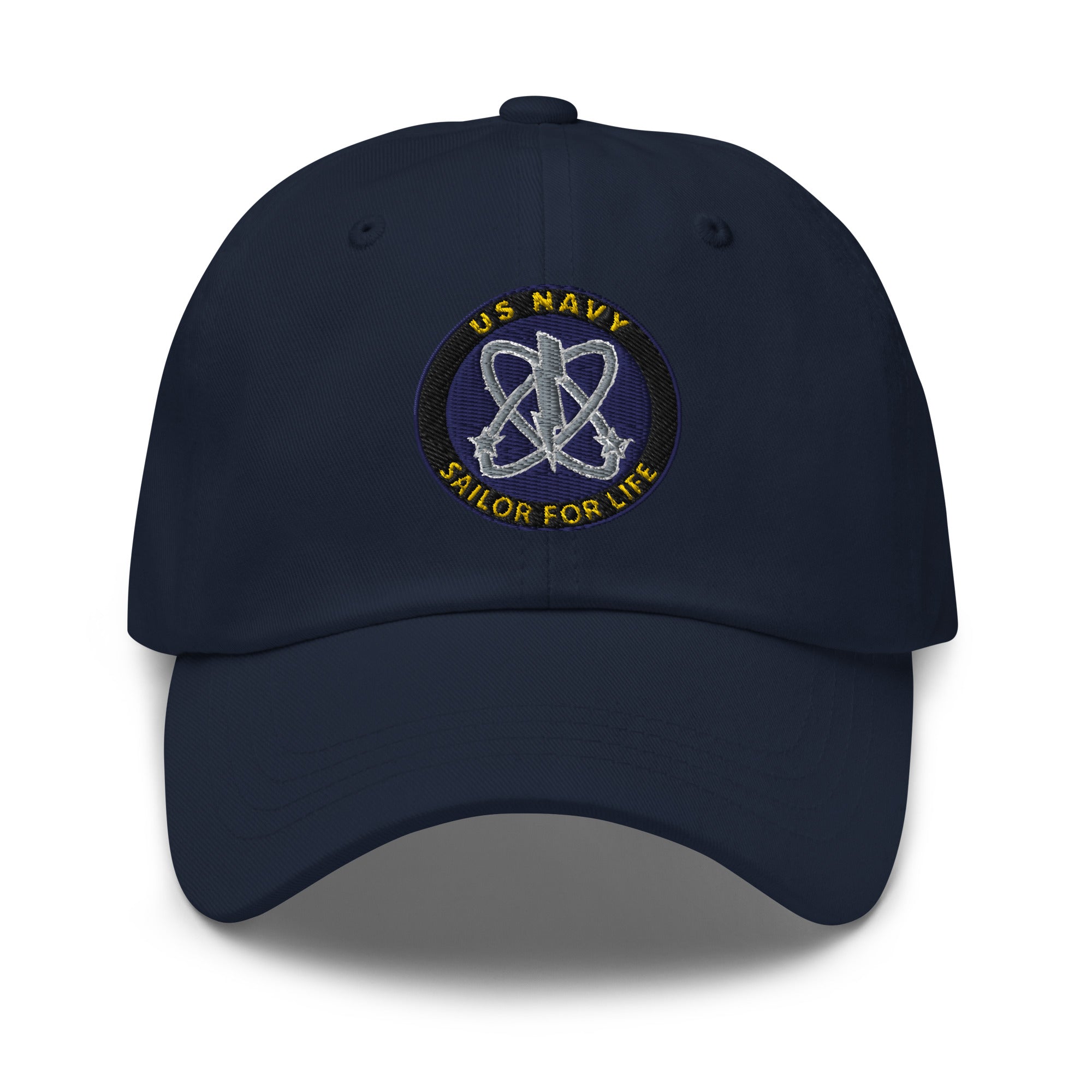 US Navy Electronics Warfare Technician Navy EW Sailor For Life Embroidered Dad Hat