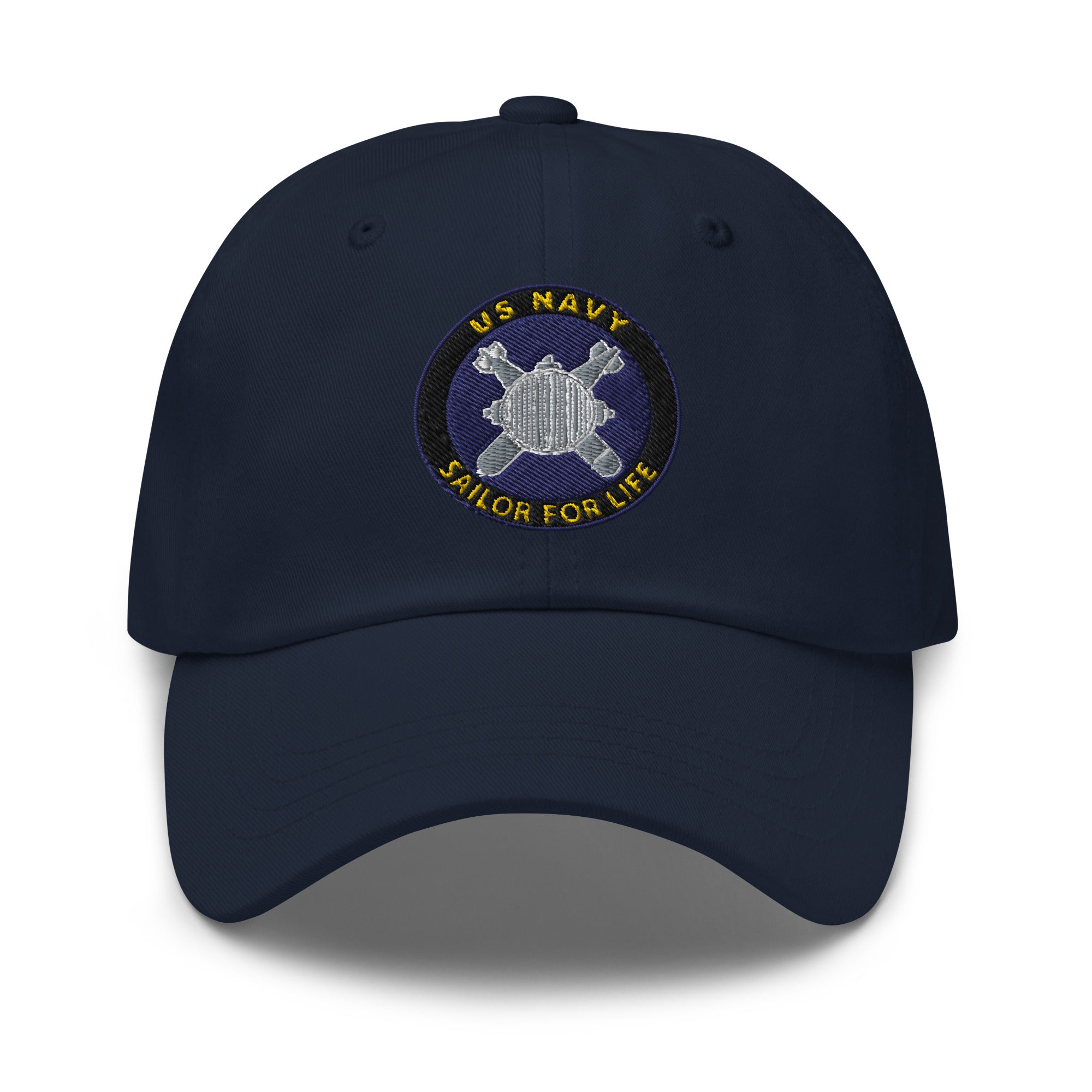 US Navy Explosive Ordnance Disposal Navy EOD Sailor For Life Embroidered Dad Hat