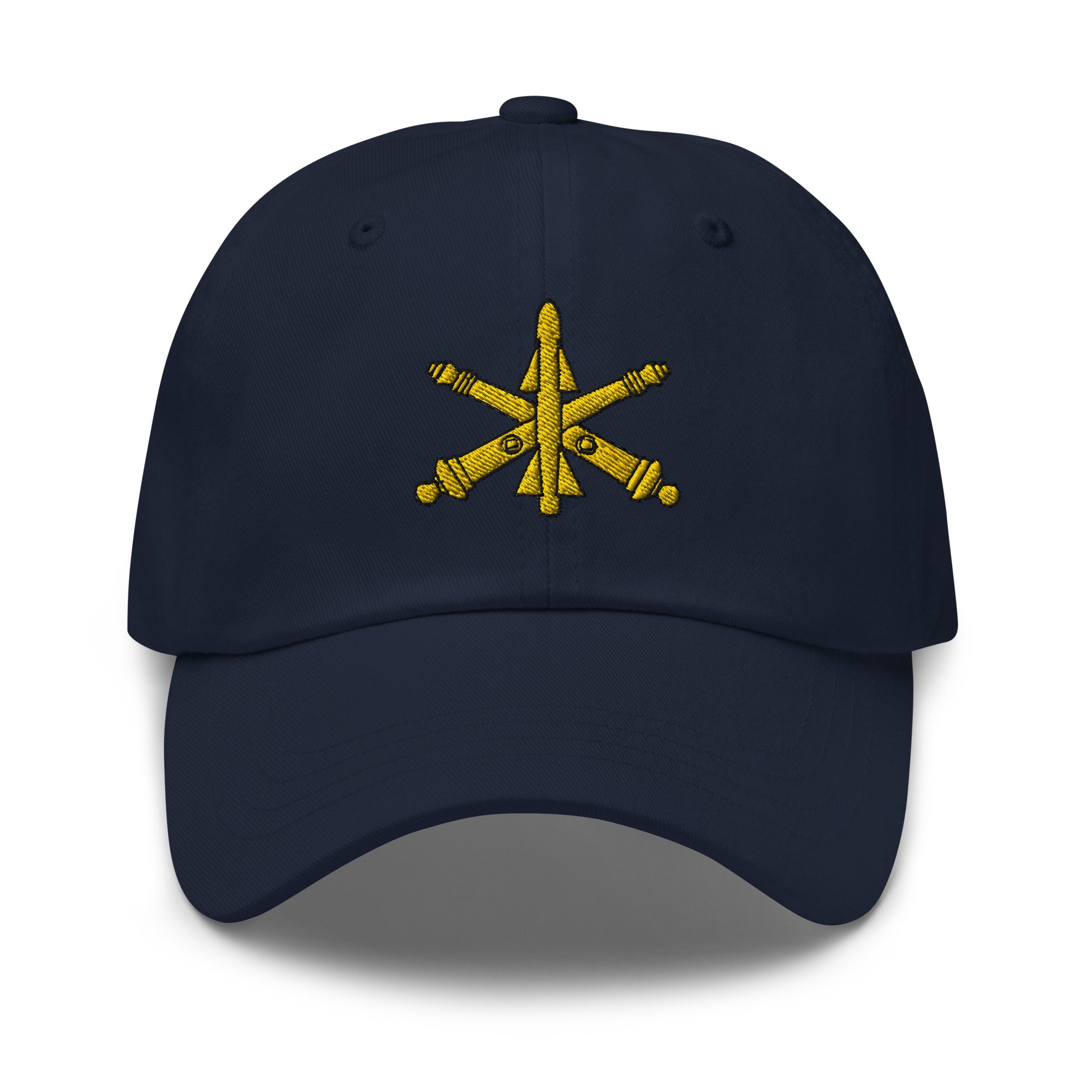 US Army Air Defense Artillery Insignia Embroidered Dad Hat