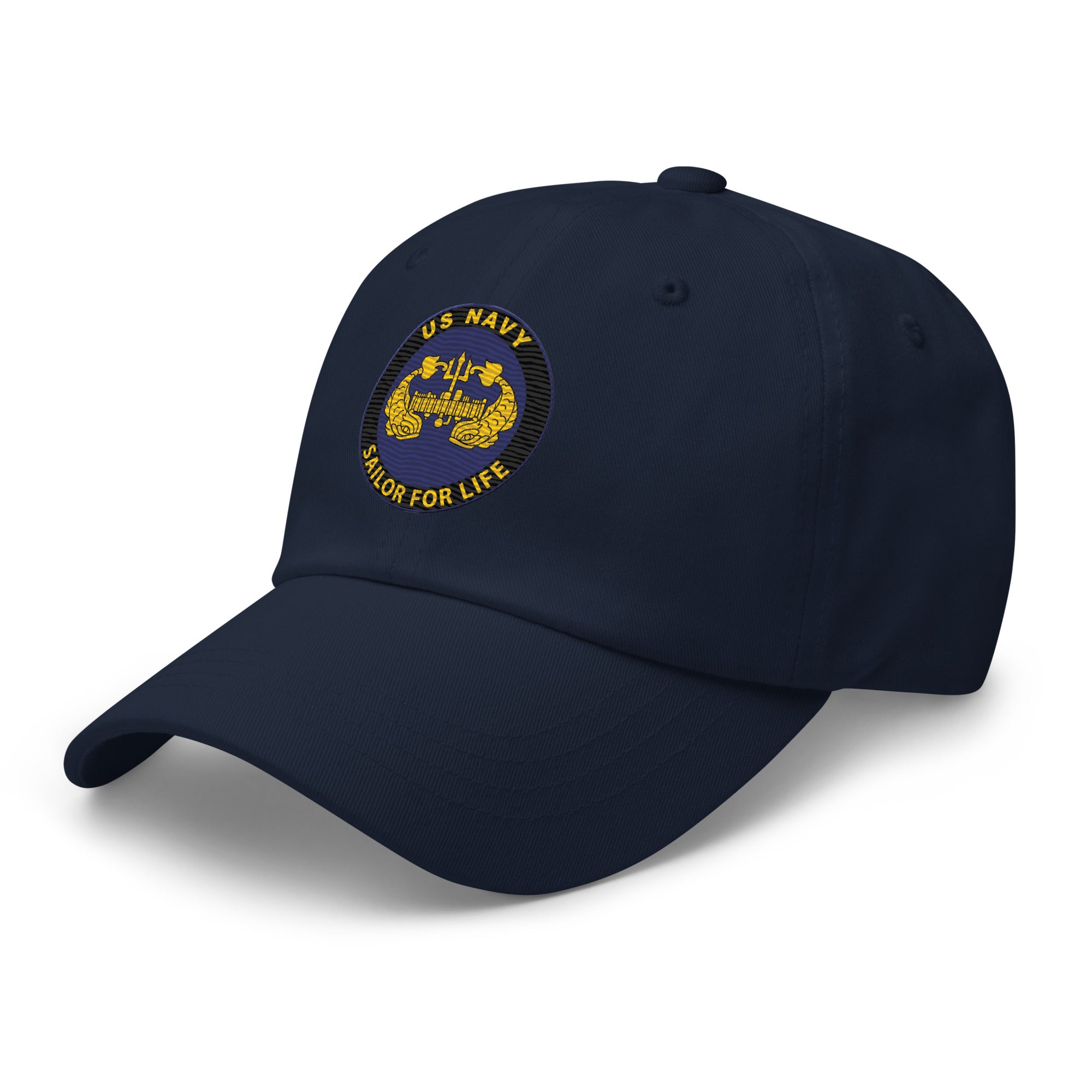 US Navy Deep Submergence Officer Sailor For Life Embroidered Dad Hat