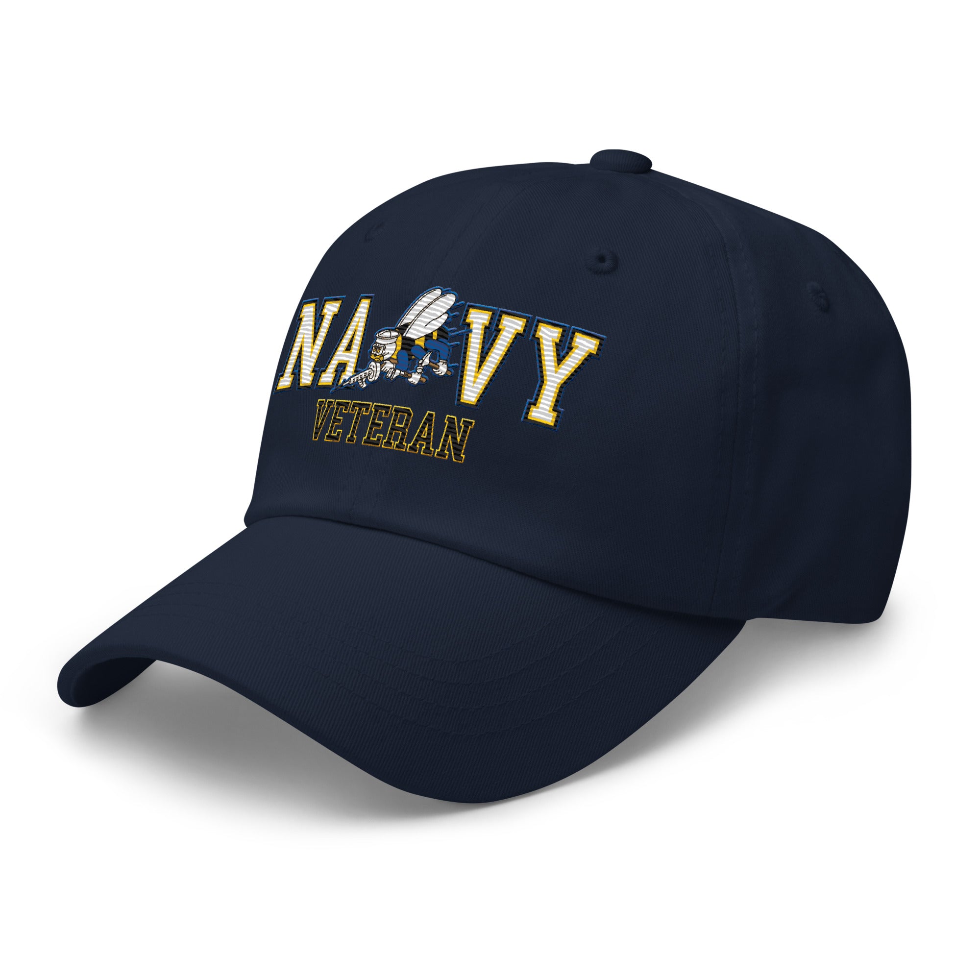 US Navy Seabees Veteran Embroidered Dad Hat