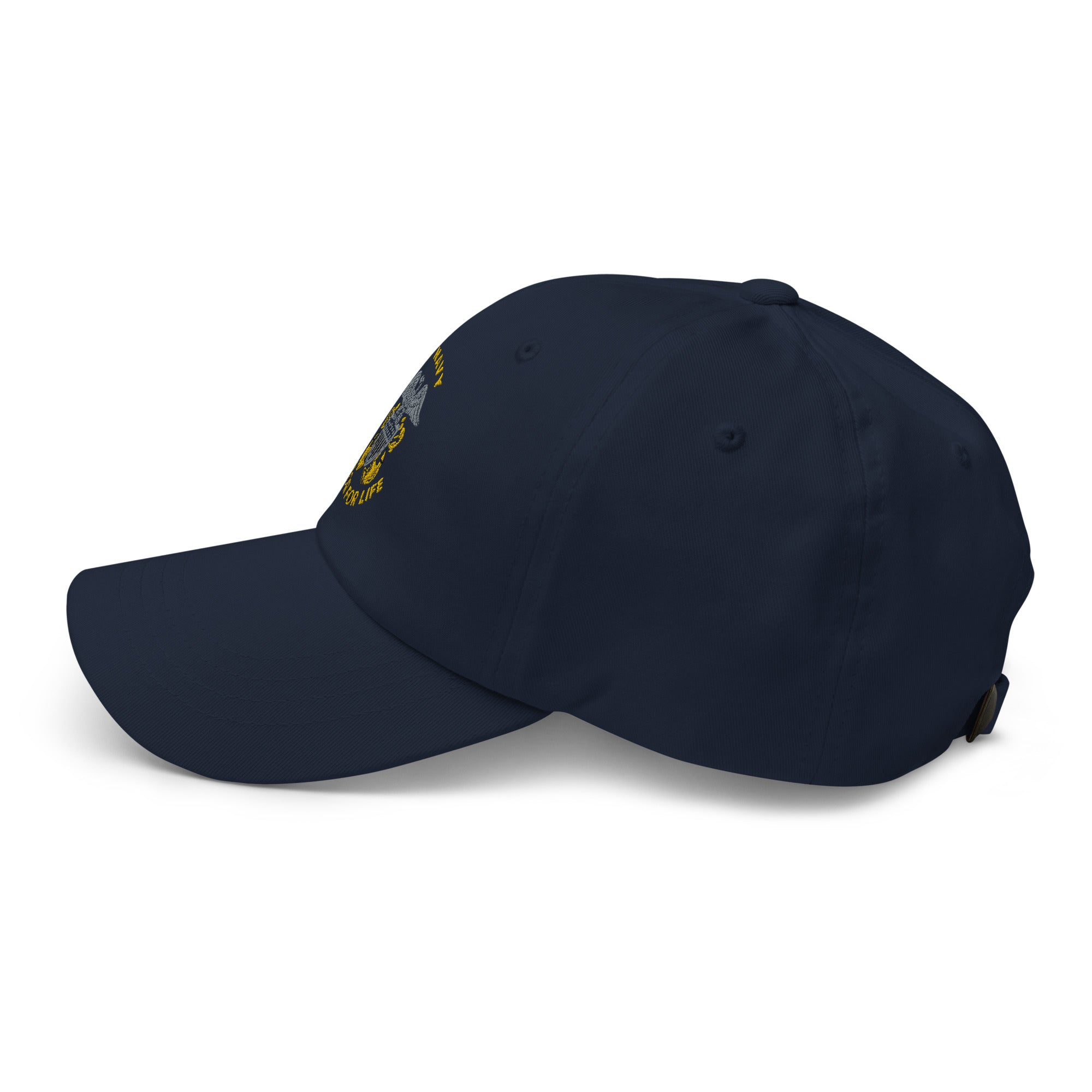 US Navy Officer Cap Device Sailor For Life Embroidered Dad Hat