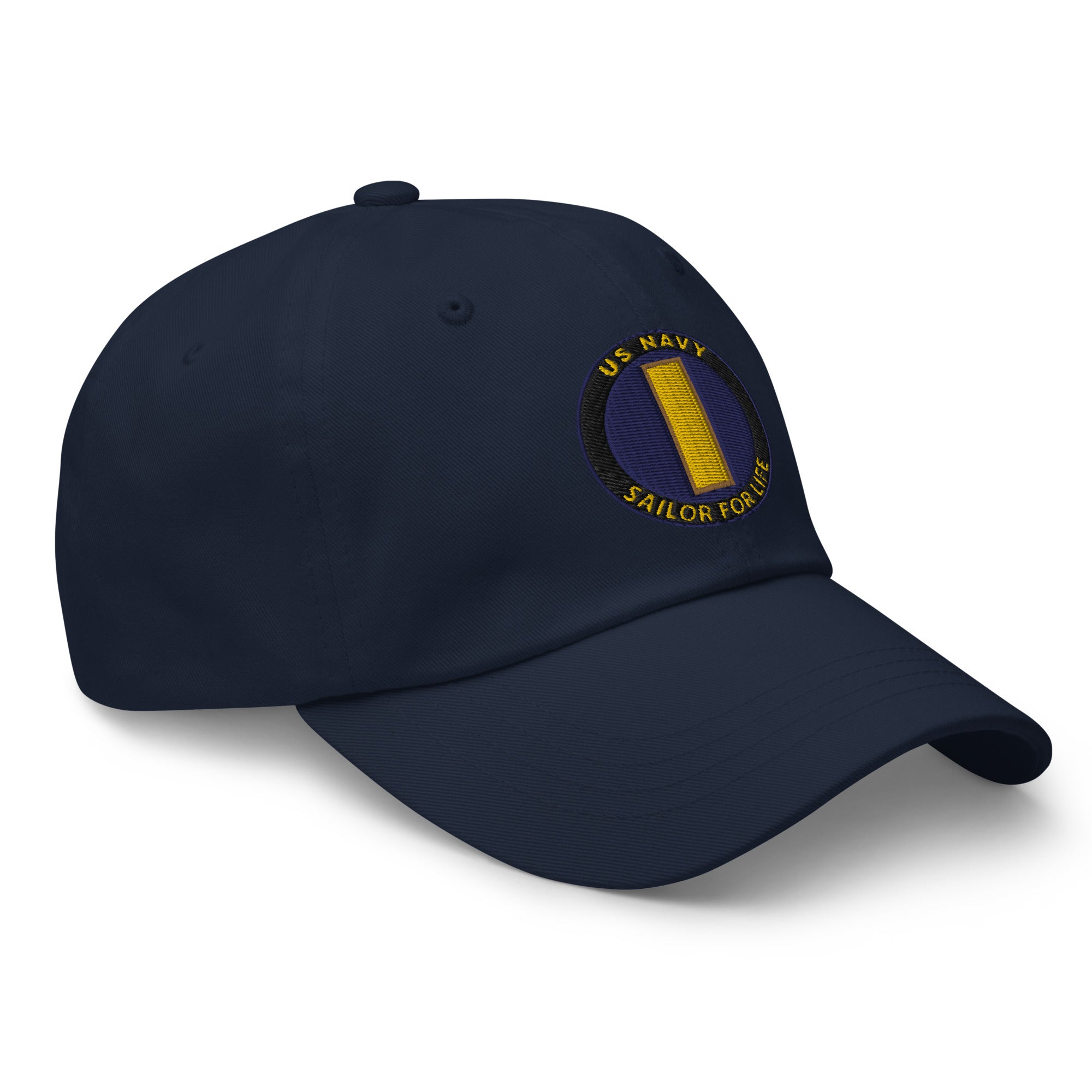 US Navy O-1 Ensign O1 ENS Junior Officer  Sailor For Life Embroidered Dad Hat