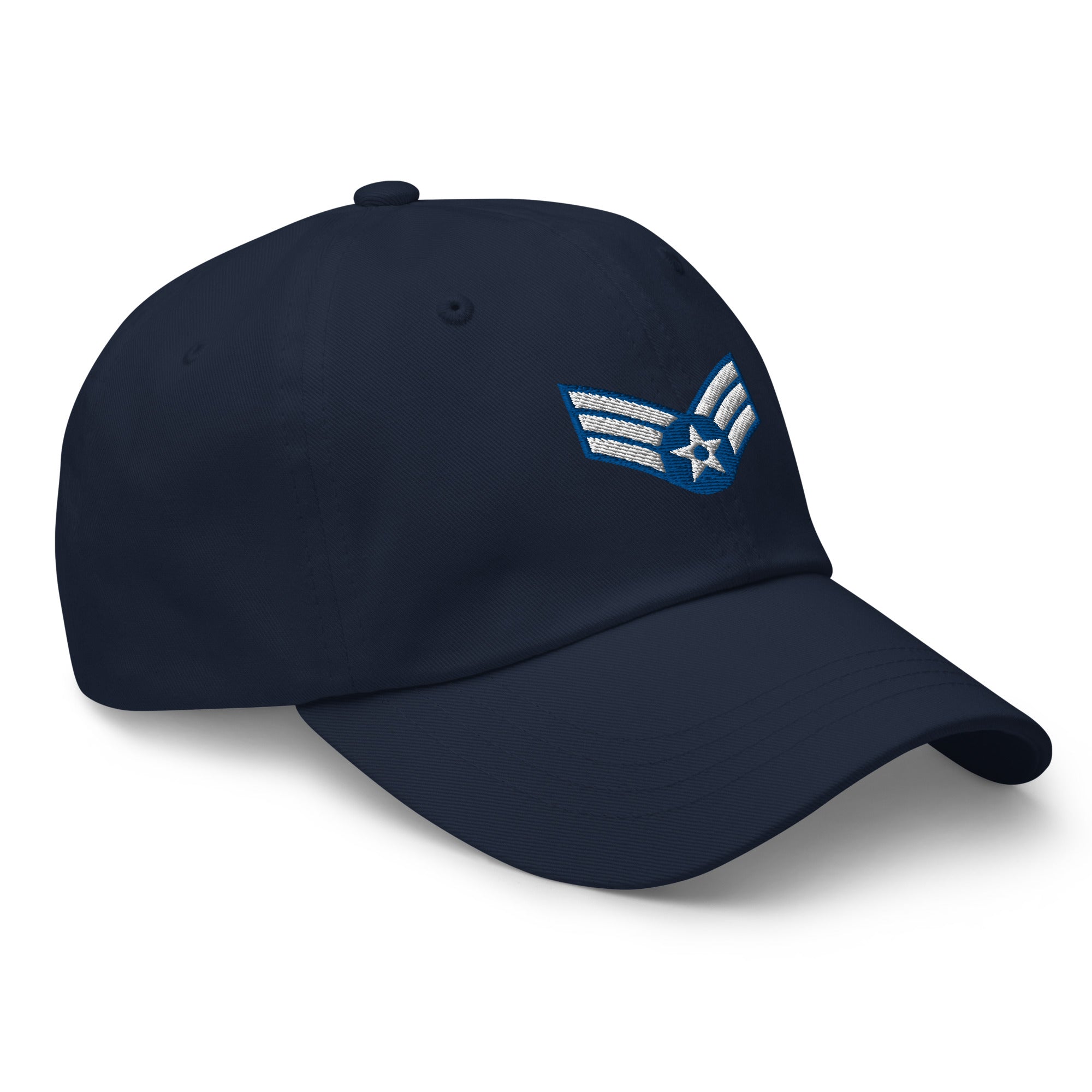 US Air Force E-4 Senior Airman SrA Insignia Embroidered Dad Hat