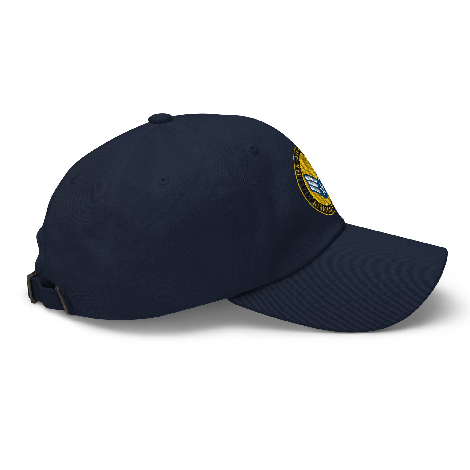 US Air Force E-4 Senior Airman SrA Airman For Life Embroidered Dad Hat