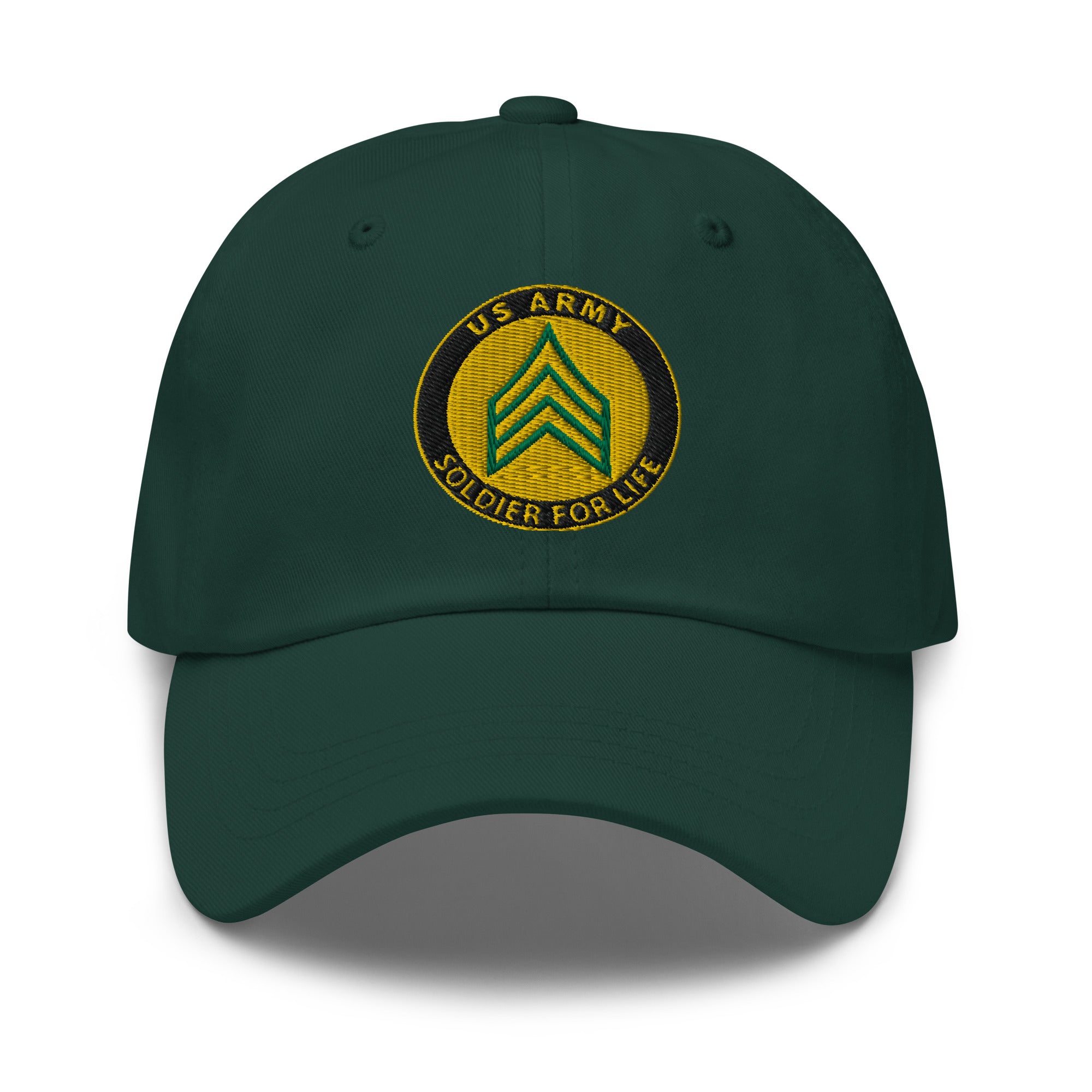 US Army E-5 Sergeant E5 SGT Soldier For Life Embroidered Dad Hat