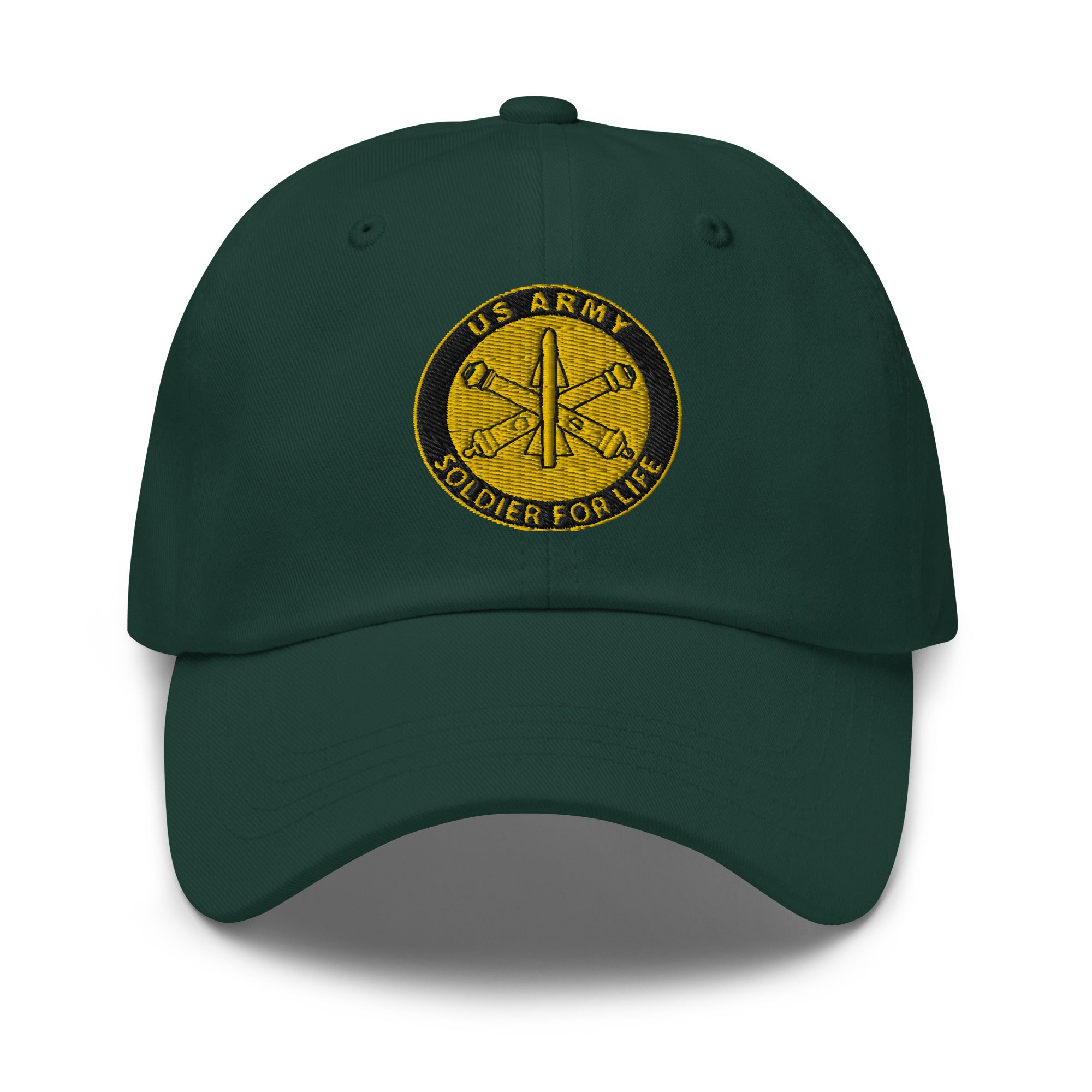 US Army Air Defense Artillery Soldier For Life Embroidered Dad Hat