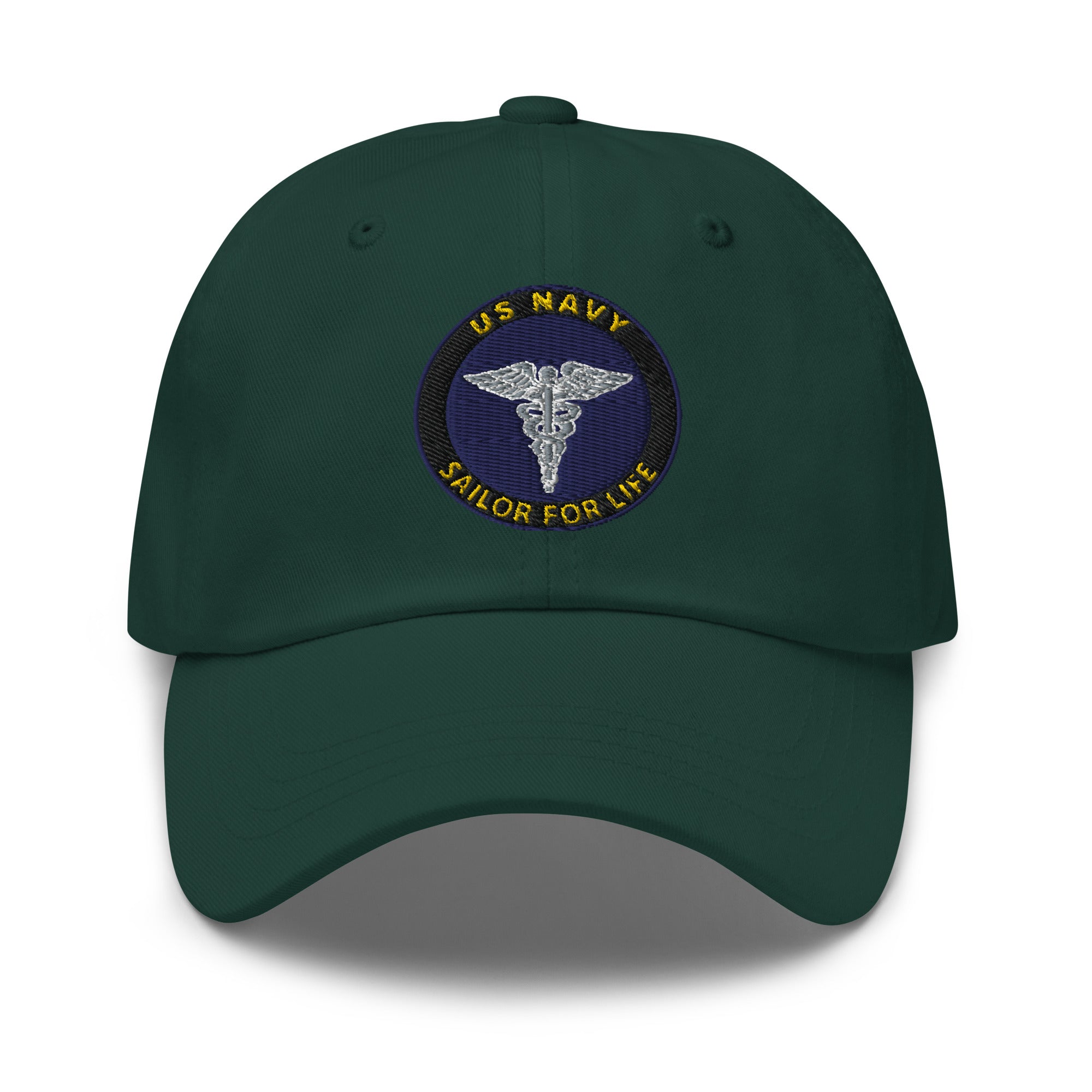 US Navy Hospital Corpsman Navy HM Sailor For Life Embroidered Dad Hat