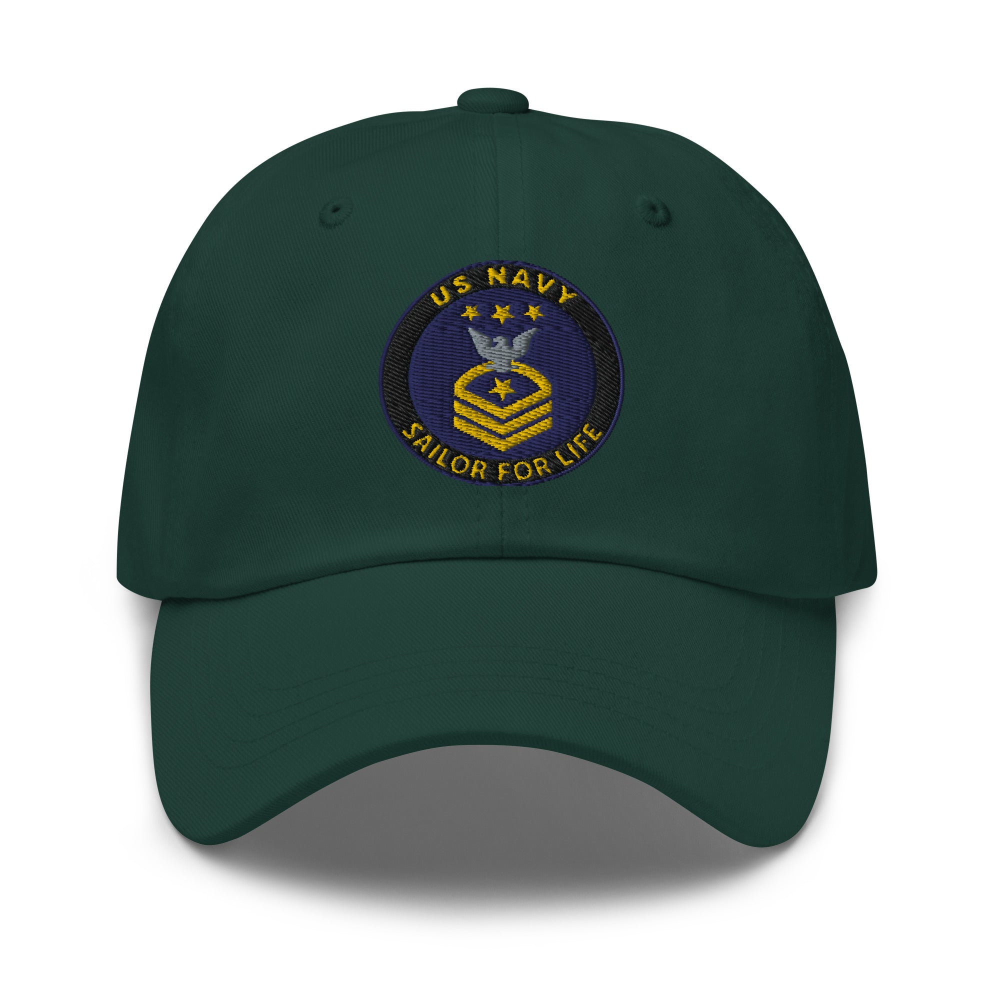 US Navy E-9 MCPON Sailor For Life Embroidered Dad Hat