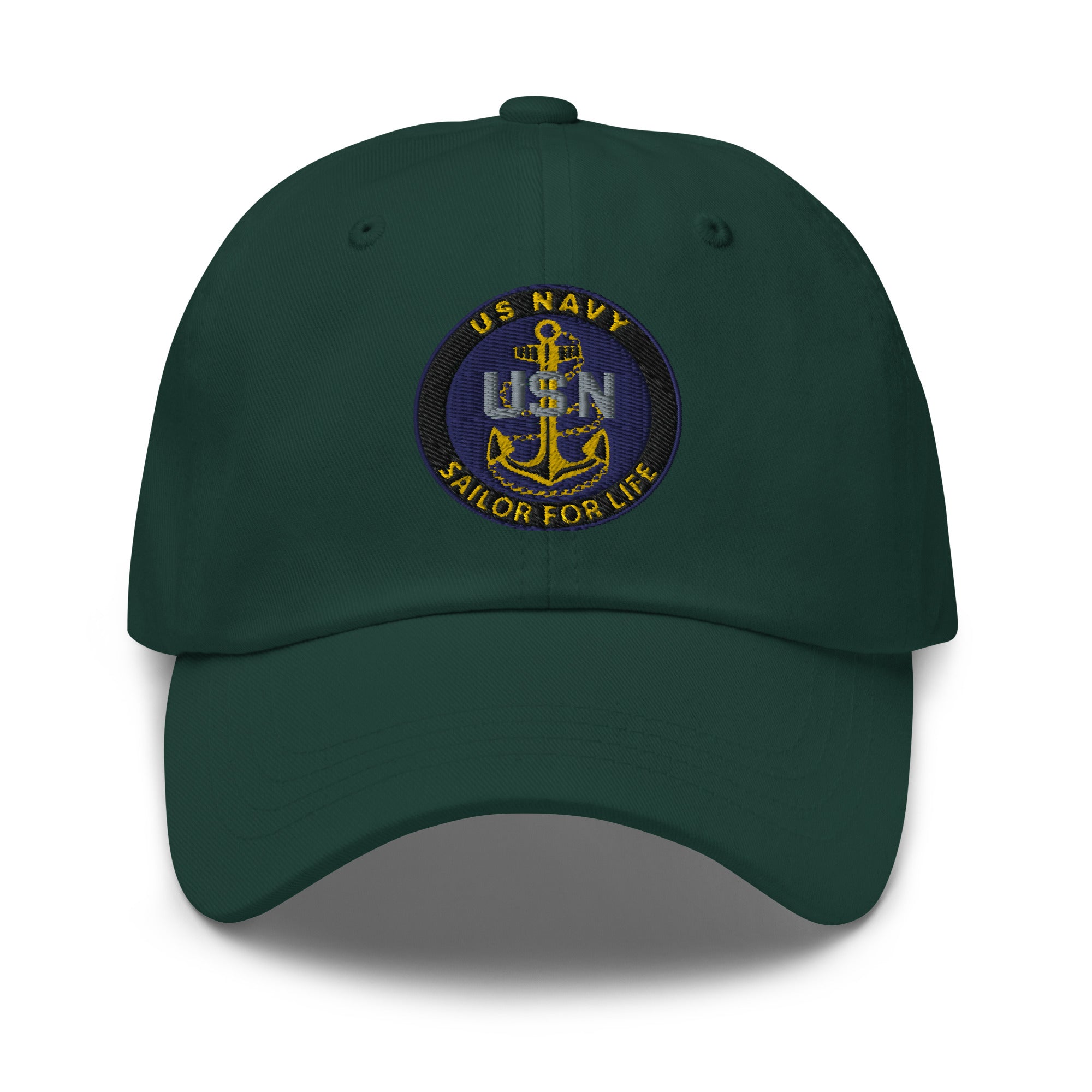 US Navy E-7 Sailor For Life Embroidered Dad Hat