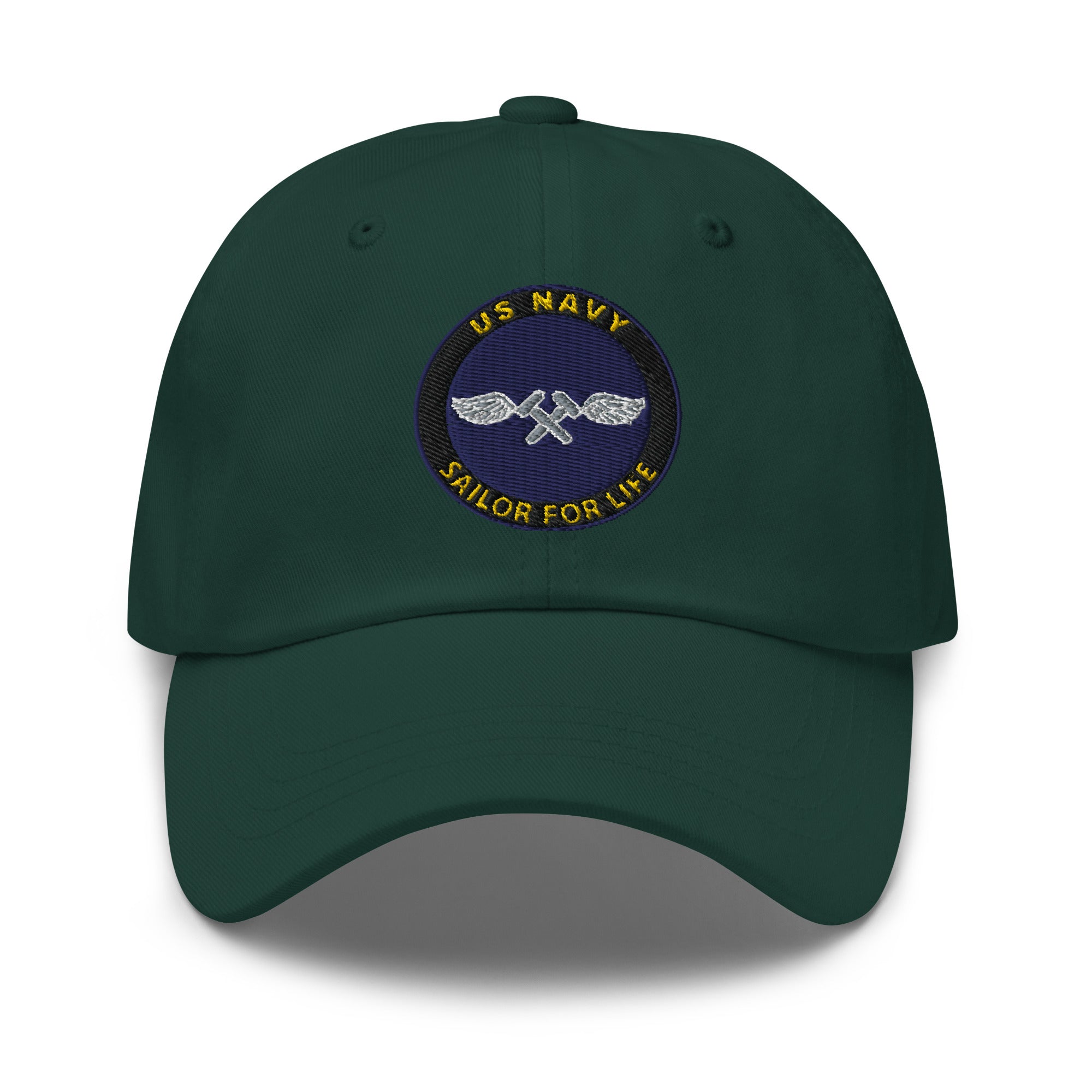 US Navy Aviation Structural Mechanic Navy AM Sailor For Life Embroidered Dad Hat