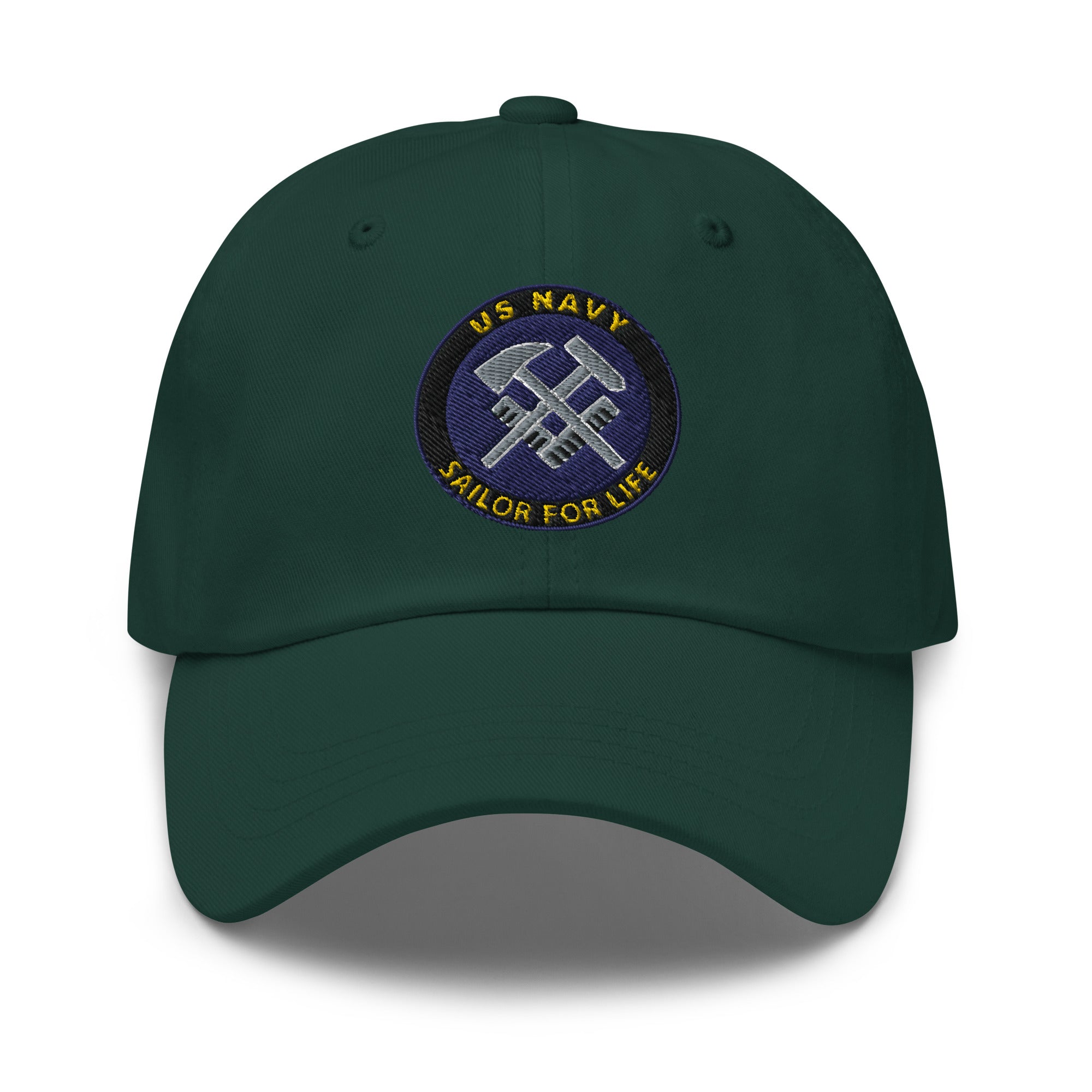 US Navy Hull Maintenance Technician Navy HT Sailor For Life Embroidered Dad Hat