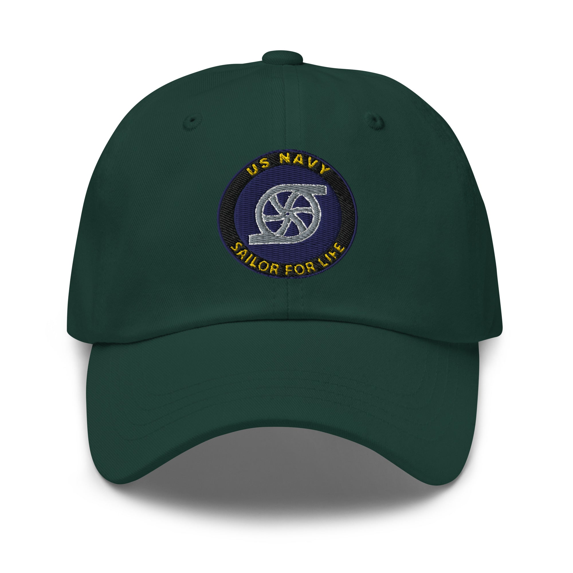 US Navy Gas Turbine Systems Technician Navy GS Sailor For Life Embroidered Dad Hat