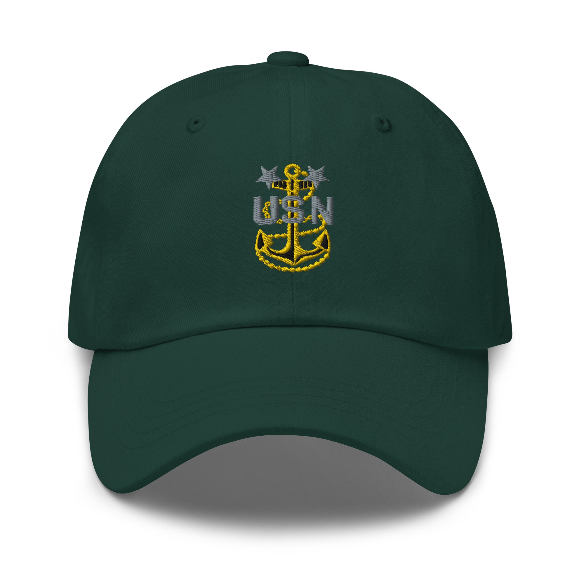 US Navy E-9 MCPO Insignia Embroidered Dad Hat