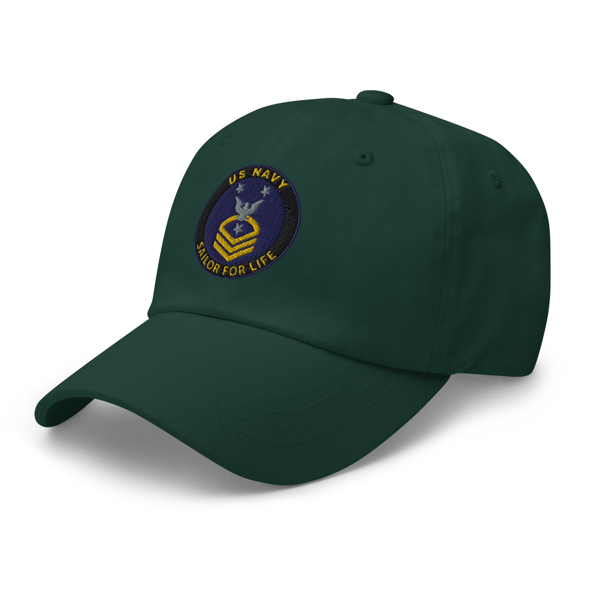 US Navy E-9 CMDCM Sailor For Life Embroidered Dad Hat