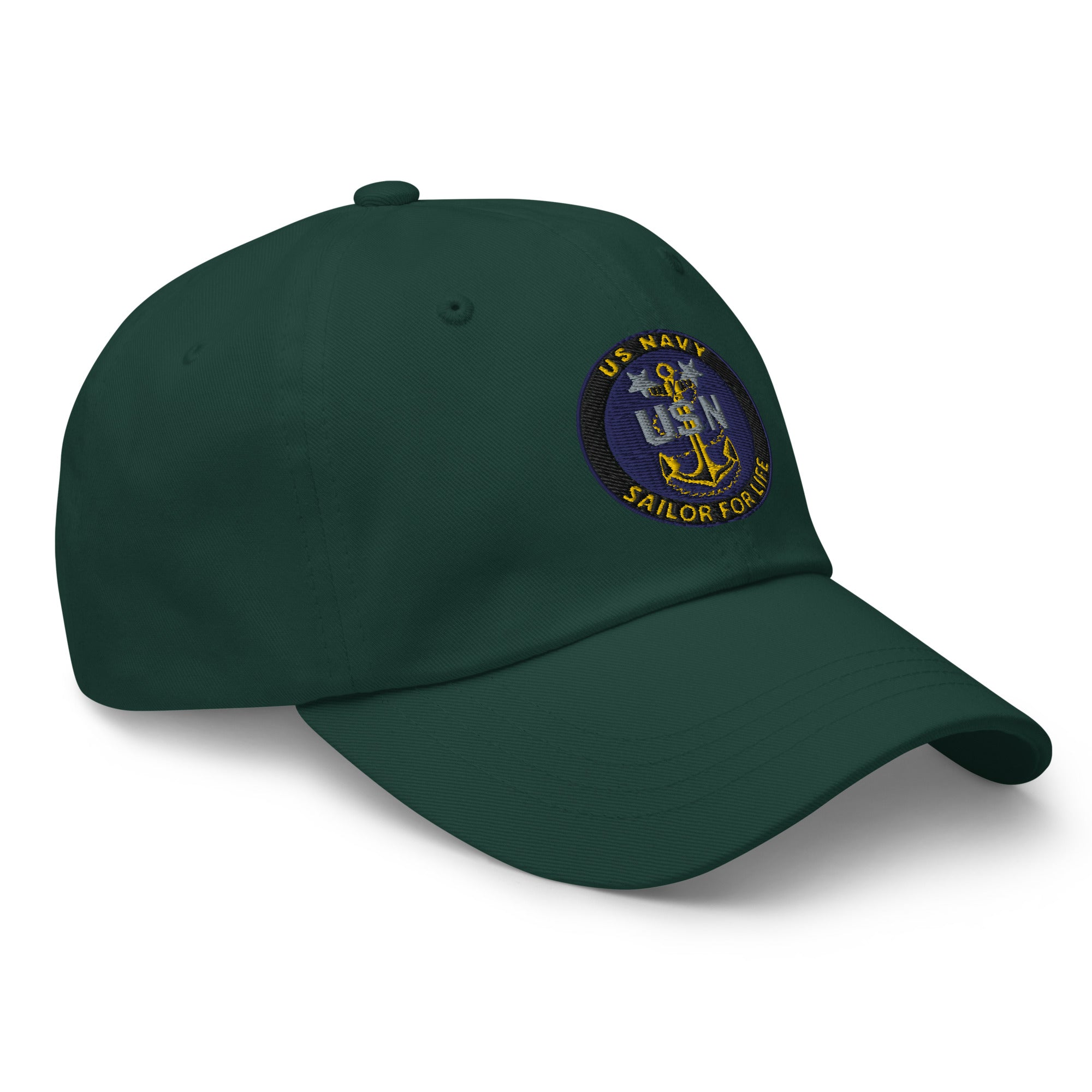 US Navy E-9 MCPO Sailor For Life Embroidered Dad Hat