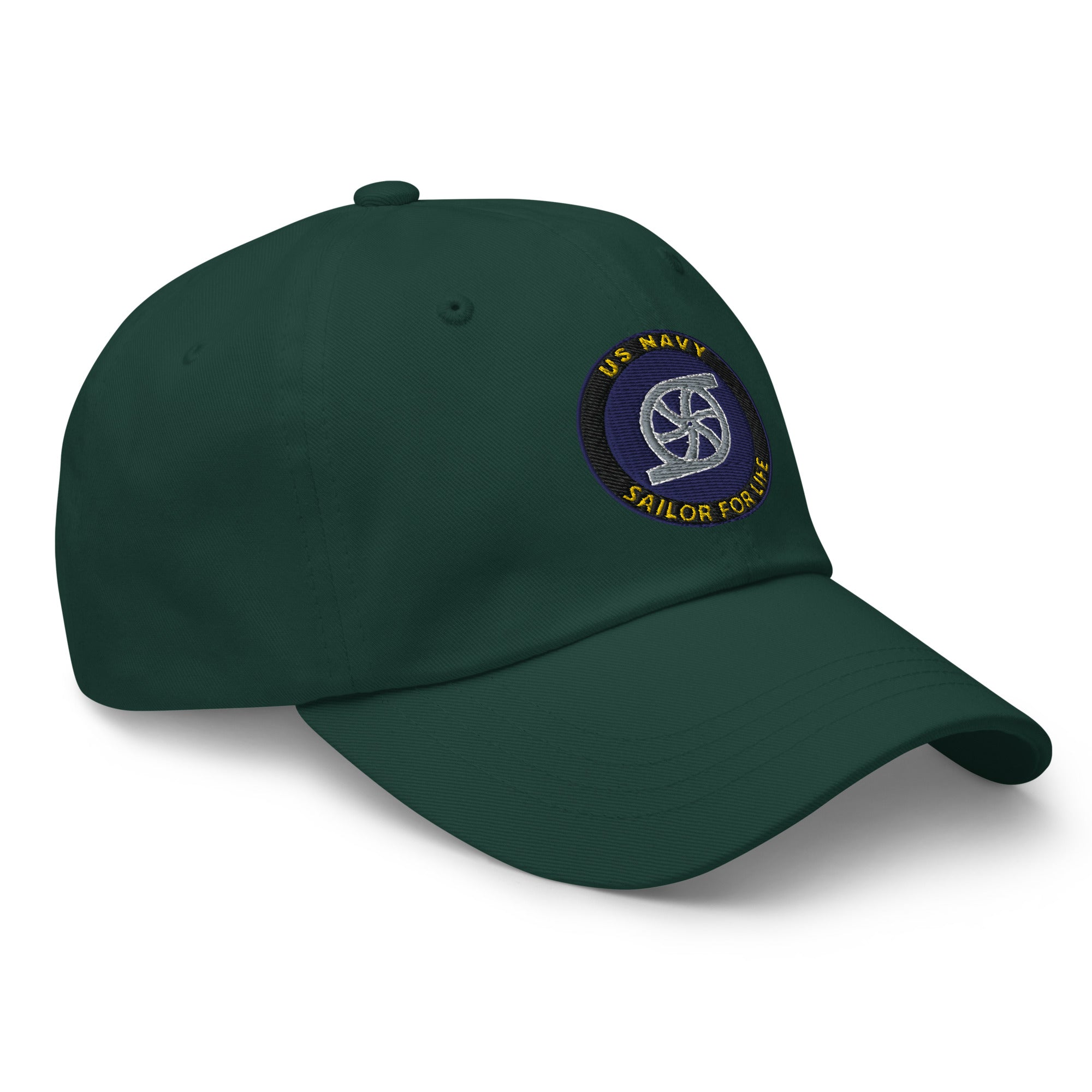 US Navy Gas Turbine Systems Technician Navy GS Sailor For Life Embroidered Dad Hat