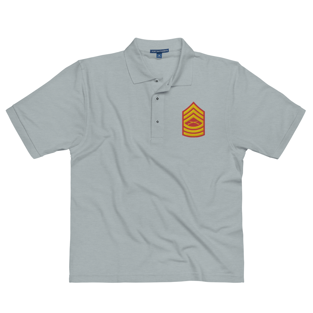 Custom US Marine Corps Ranks, Insignia Embroidered Port Authority Polo Shirt