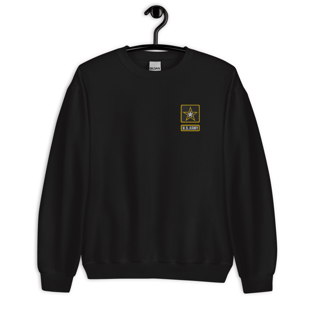 Custom US Army Ranks, Insignia Embroidered Unisex Sweatshirt