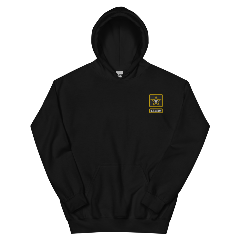 Custom US Army Ranks, Insignia Embroidered Unisex Hoodie